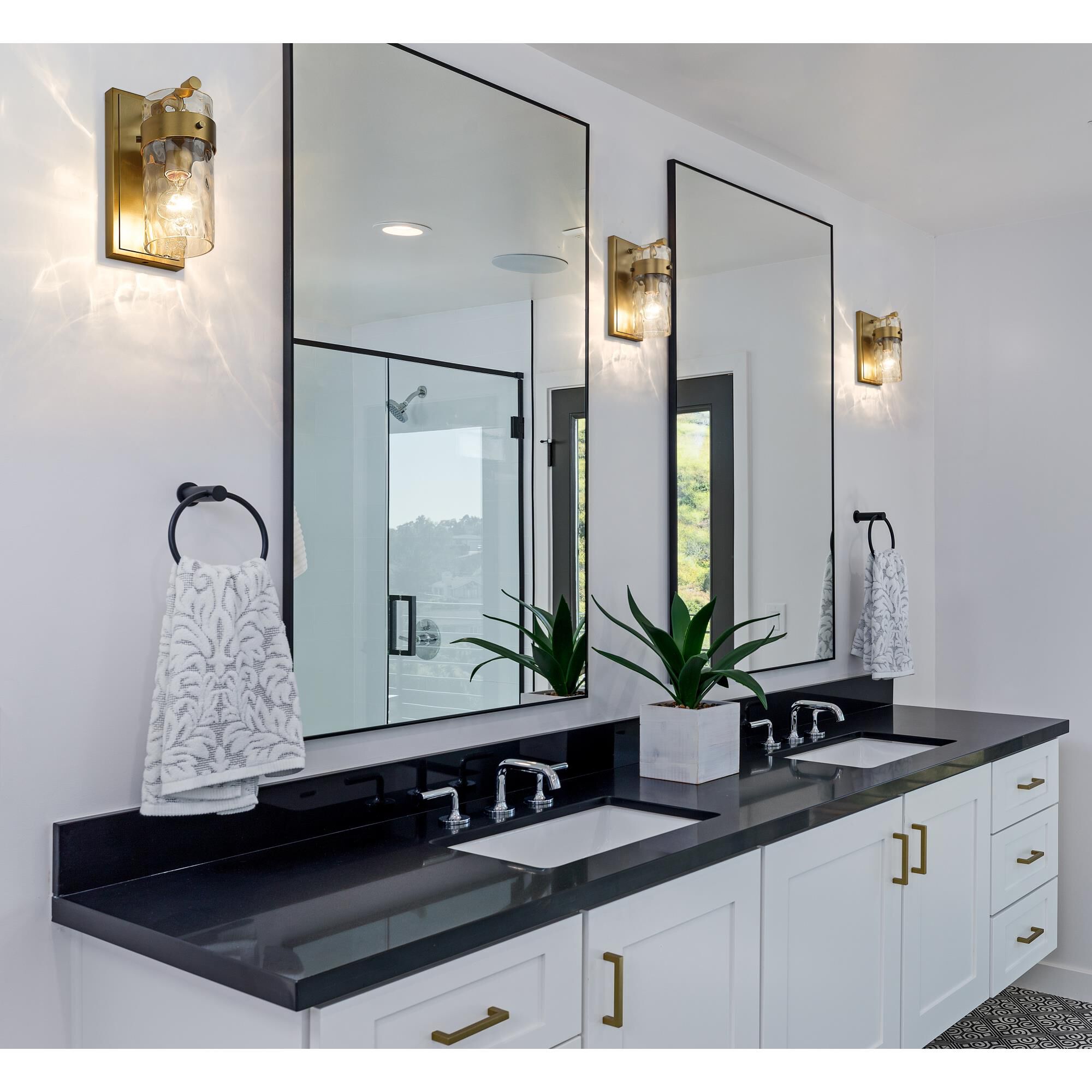 Shown in Rubbed Brass finish