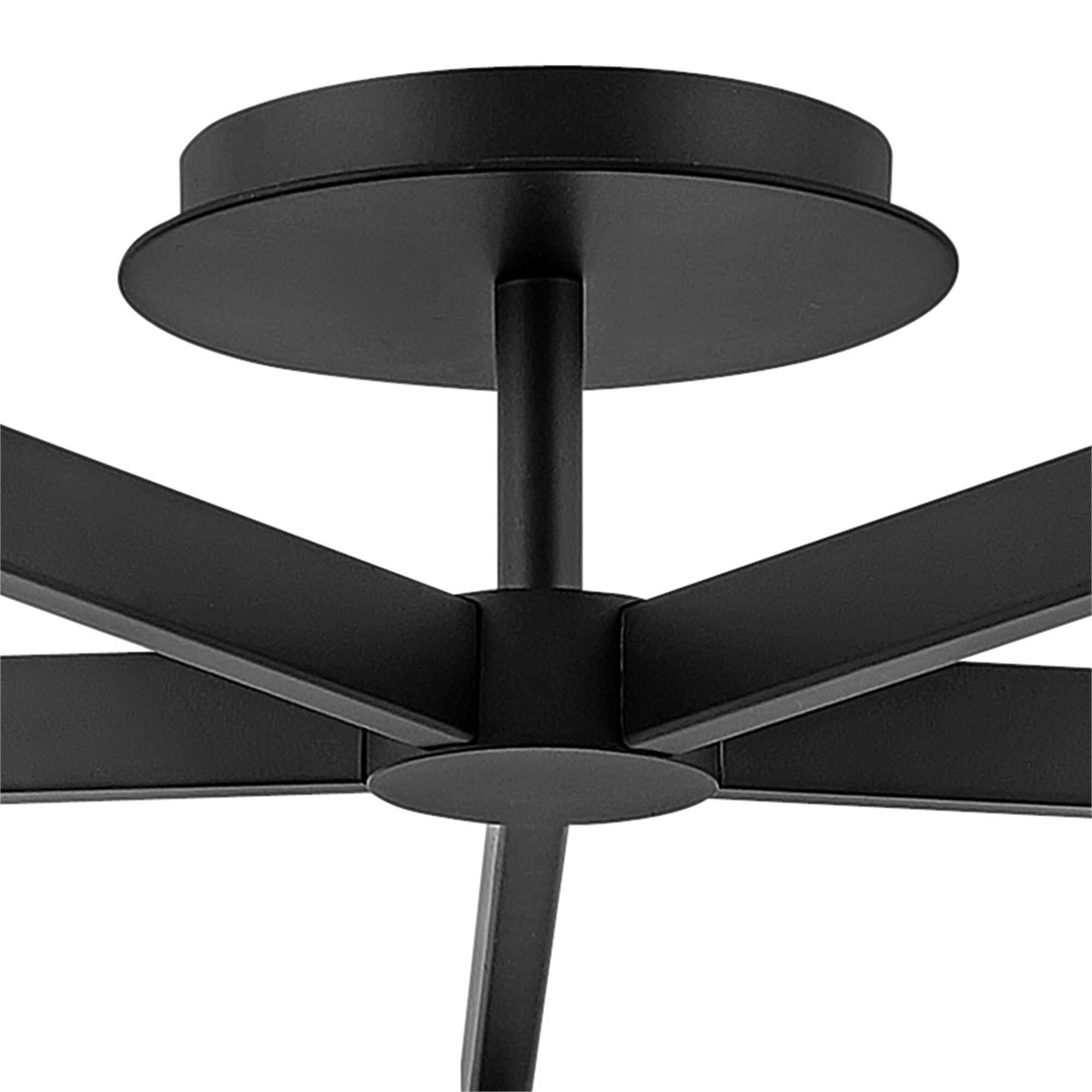 Hollis 32 Inch 5 Light Semi Flush Mount,