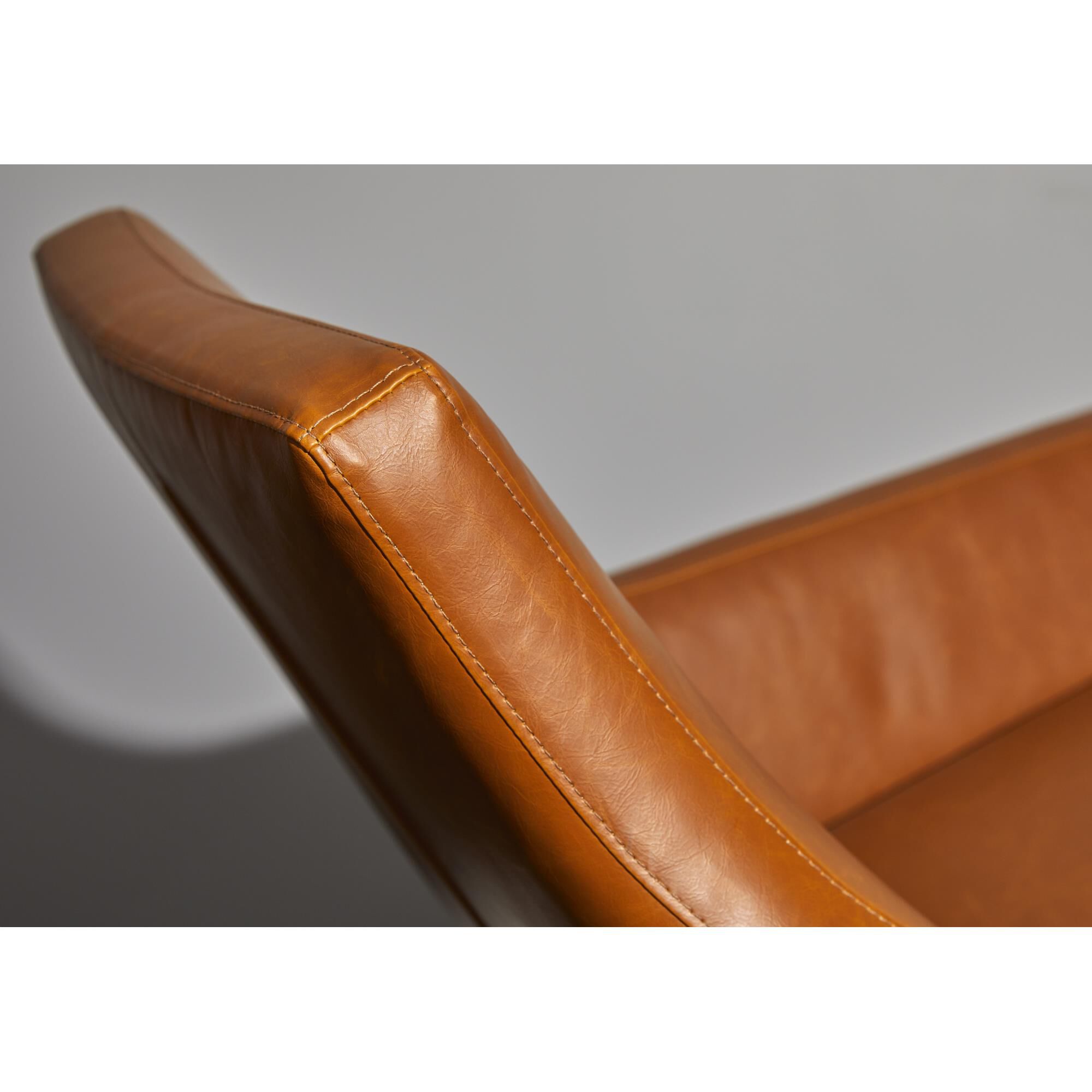 Shown in Camel Brown Distressed Pu Leather finish