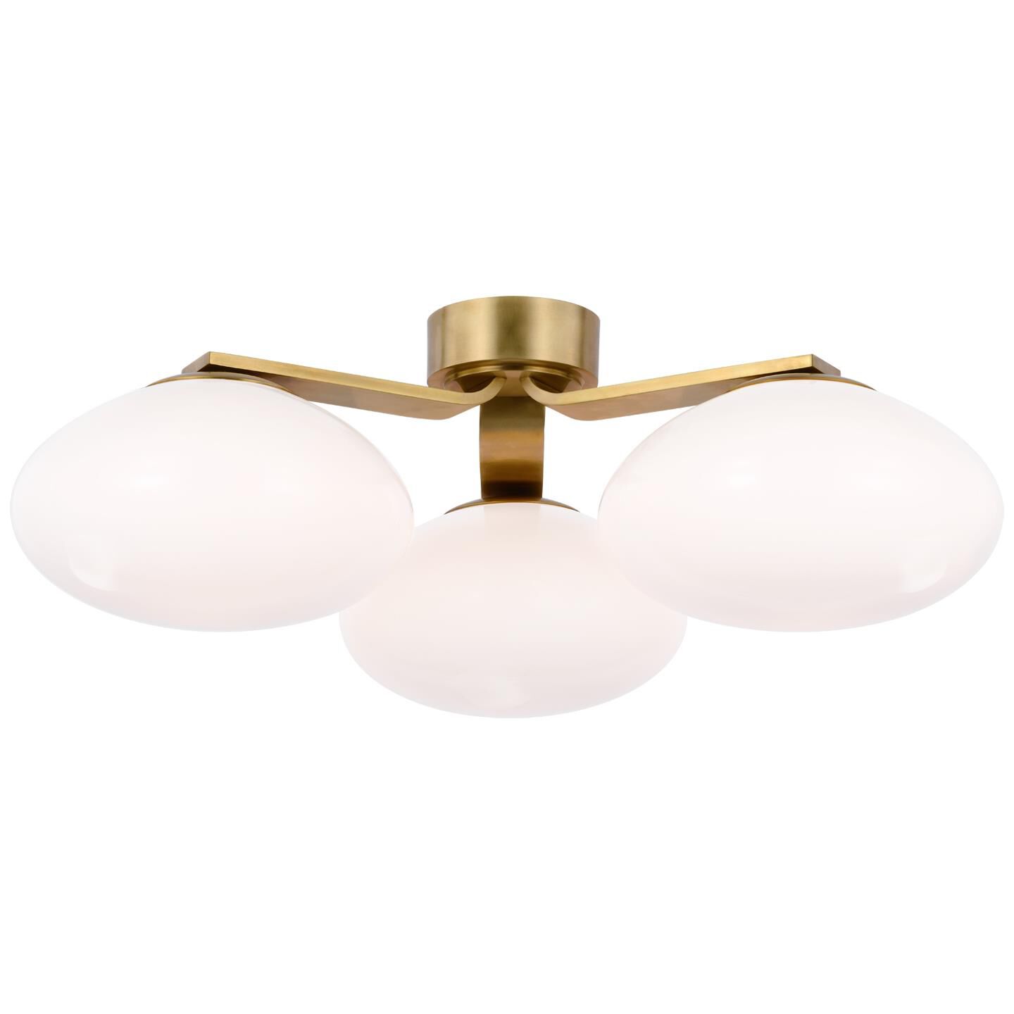 Champalimaud Marisol 26 Inch 3 Light LED Semi Flush Mount by Visual Comfort Signature Collection