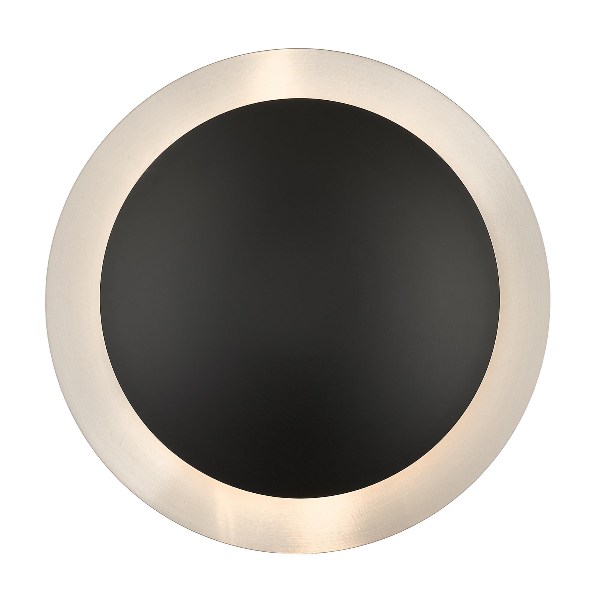 Shown in Black With Brushed Nickel Reflector Backplate finish