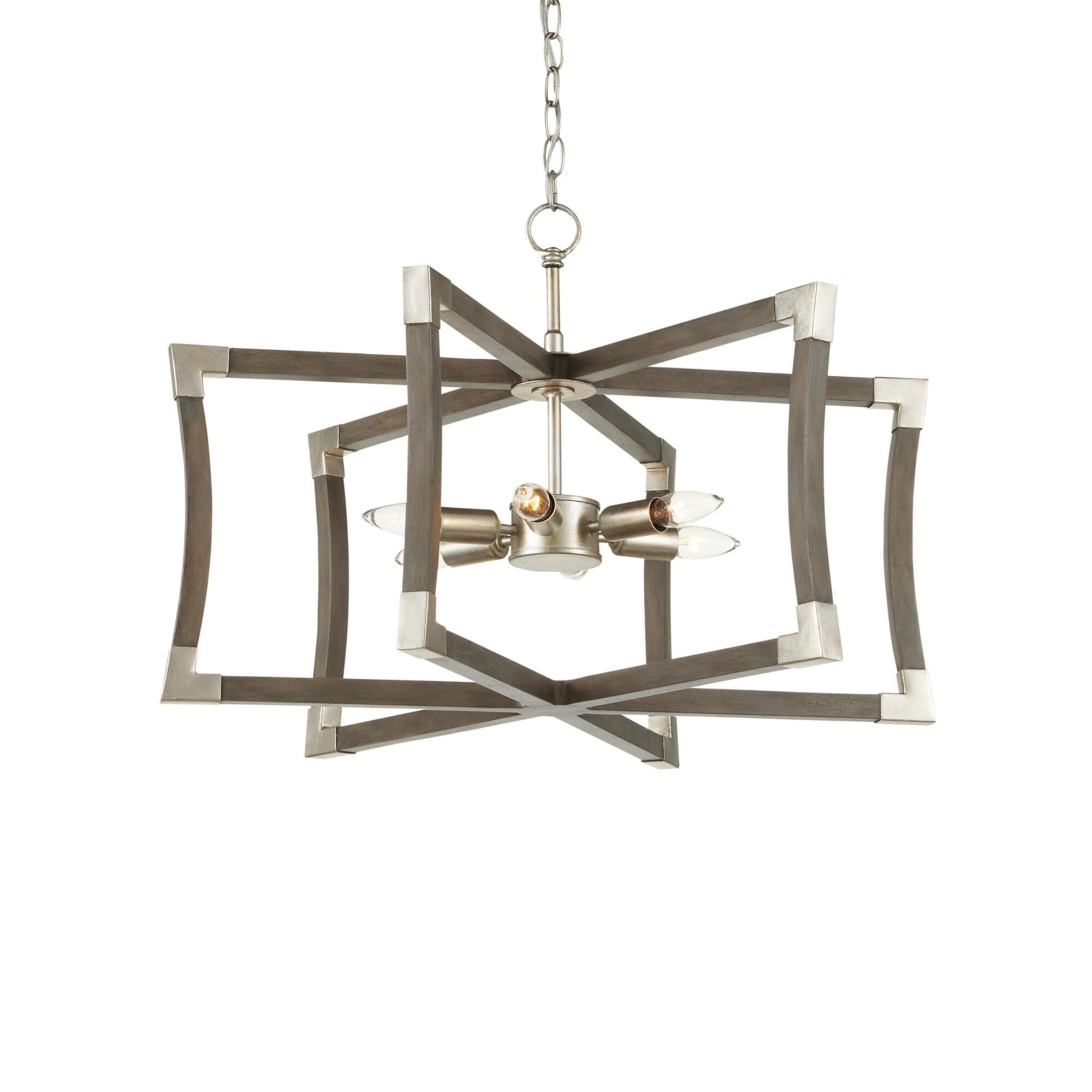 Bastian 27 Inch 6 Light Chandelier,