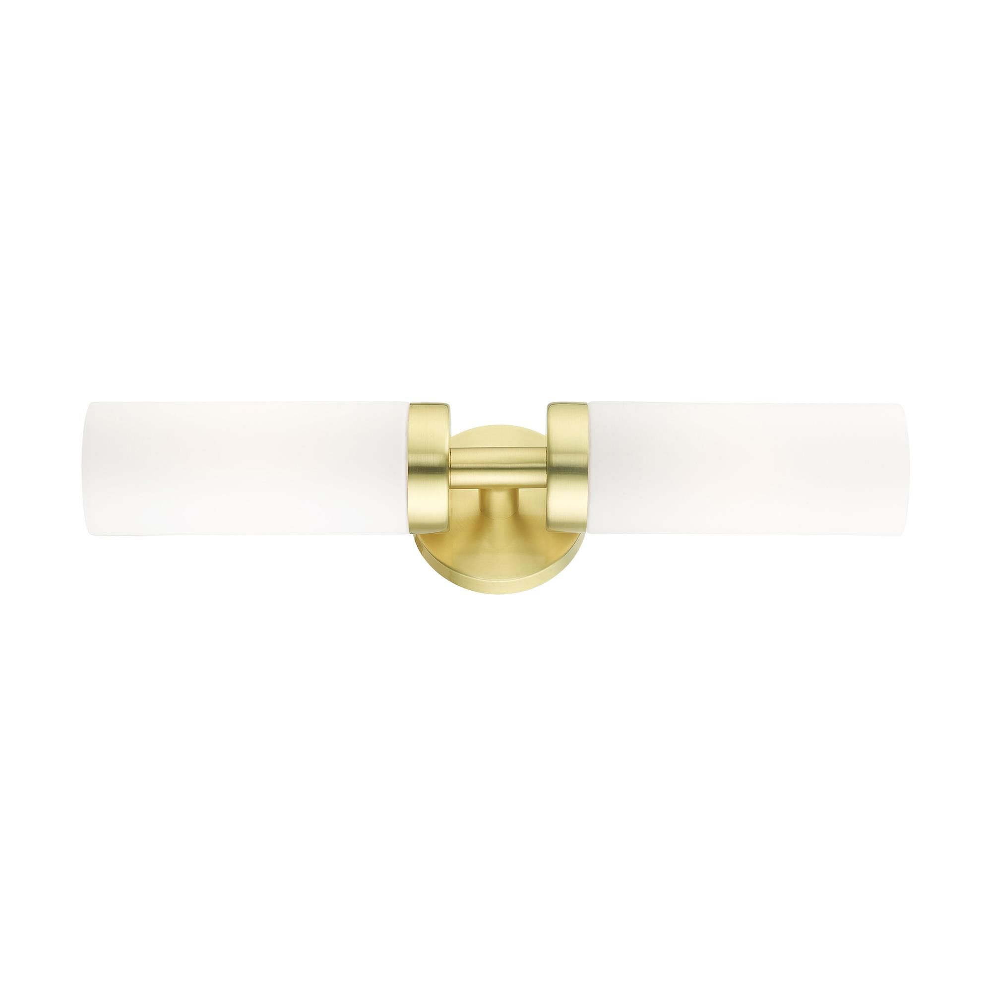 Shown in Satin Brass finish and Hand Blown Satin Opal White glass