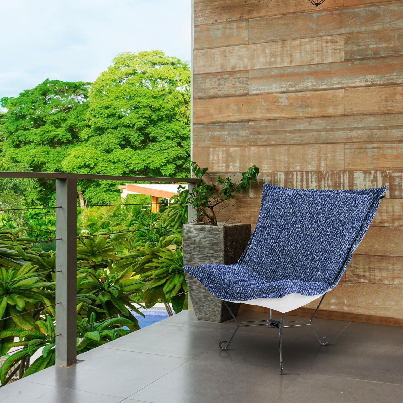 The Alicante Puff Accent Chair by Howard Elliott Collection