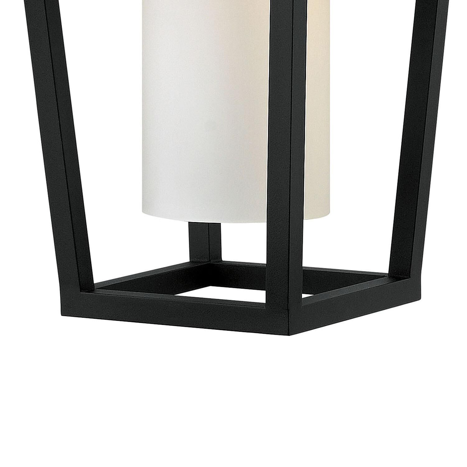 Shown in Black finish and Etched Opal glass