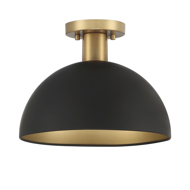 12 Inch 1 Light LED Semi Flush Mount by Meridian Lighting