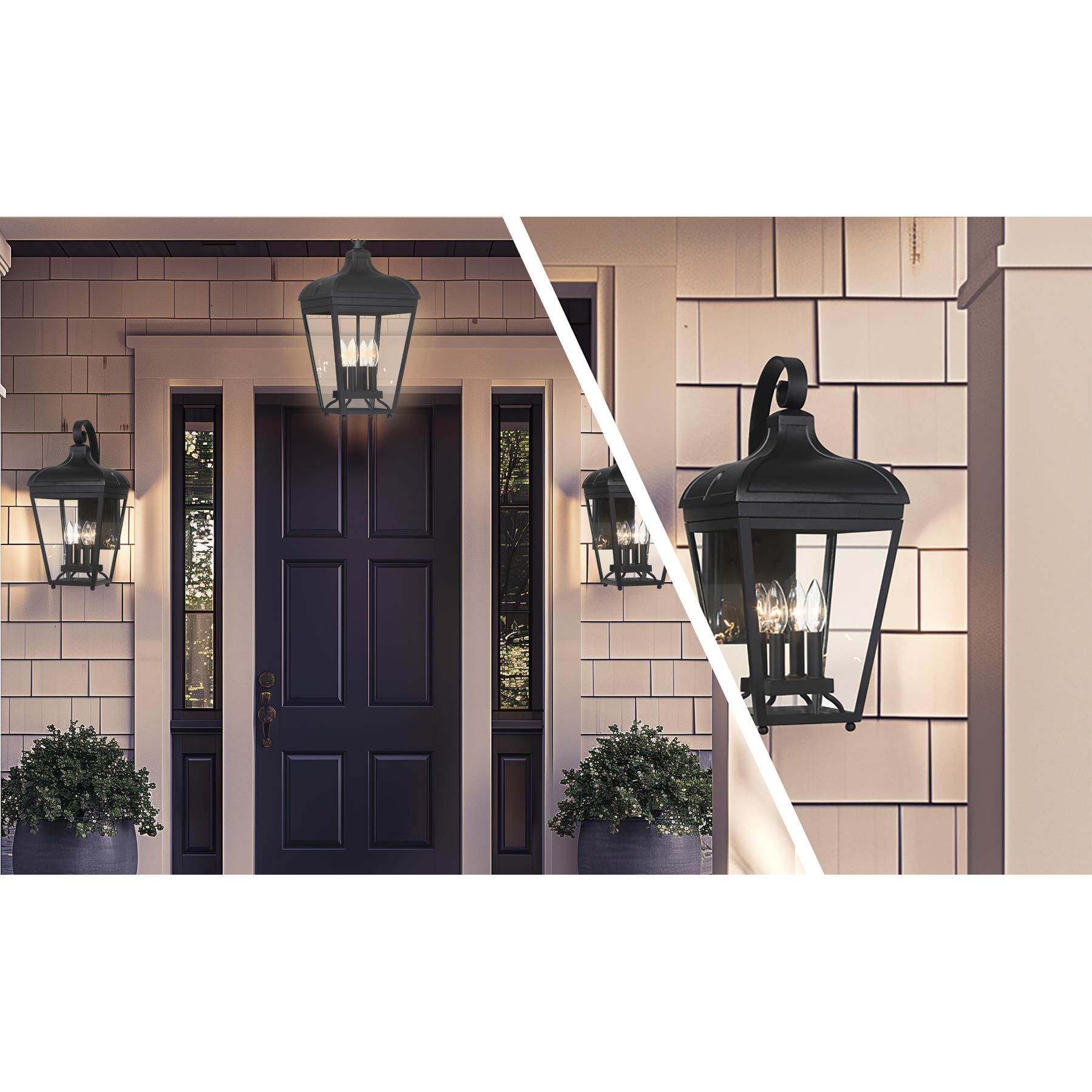 Shown in Oil Rubbed Bronze with Gold High finish and Clear Seeded glass