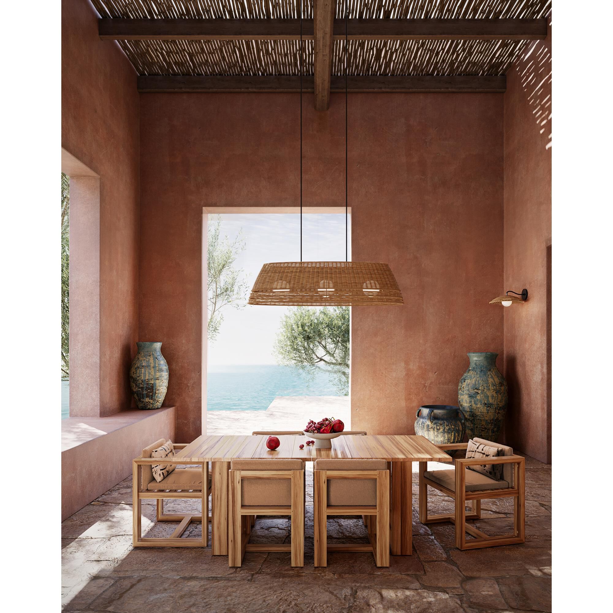 Barbary 53 Inch Linear Suspension Light by Currey and Company