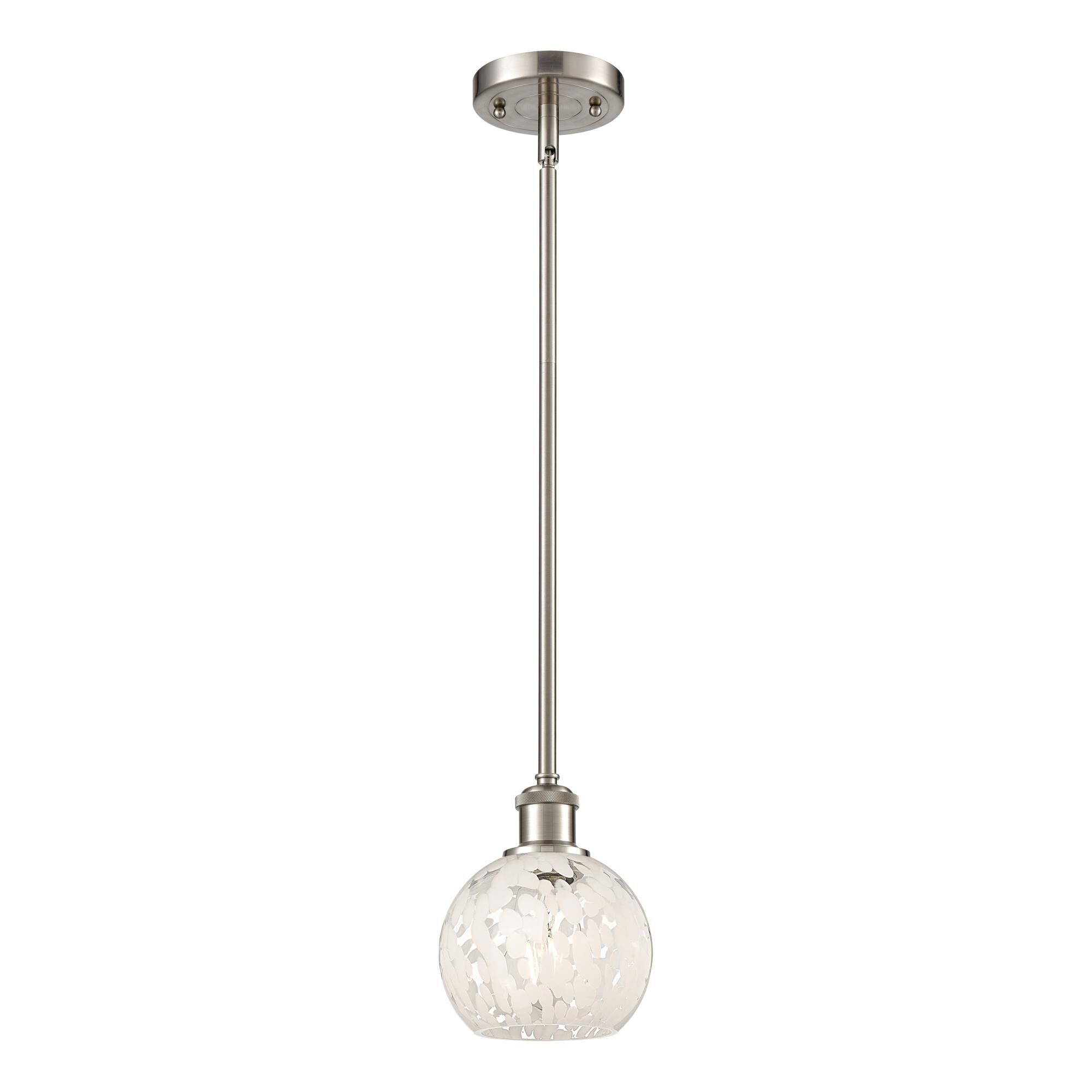 Bruno Marashlian White Mouchette 6 Inch Mini Pendant by Innovations Lighting
