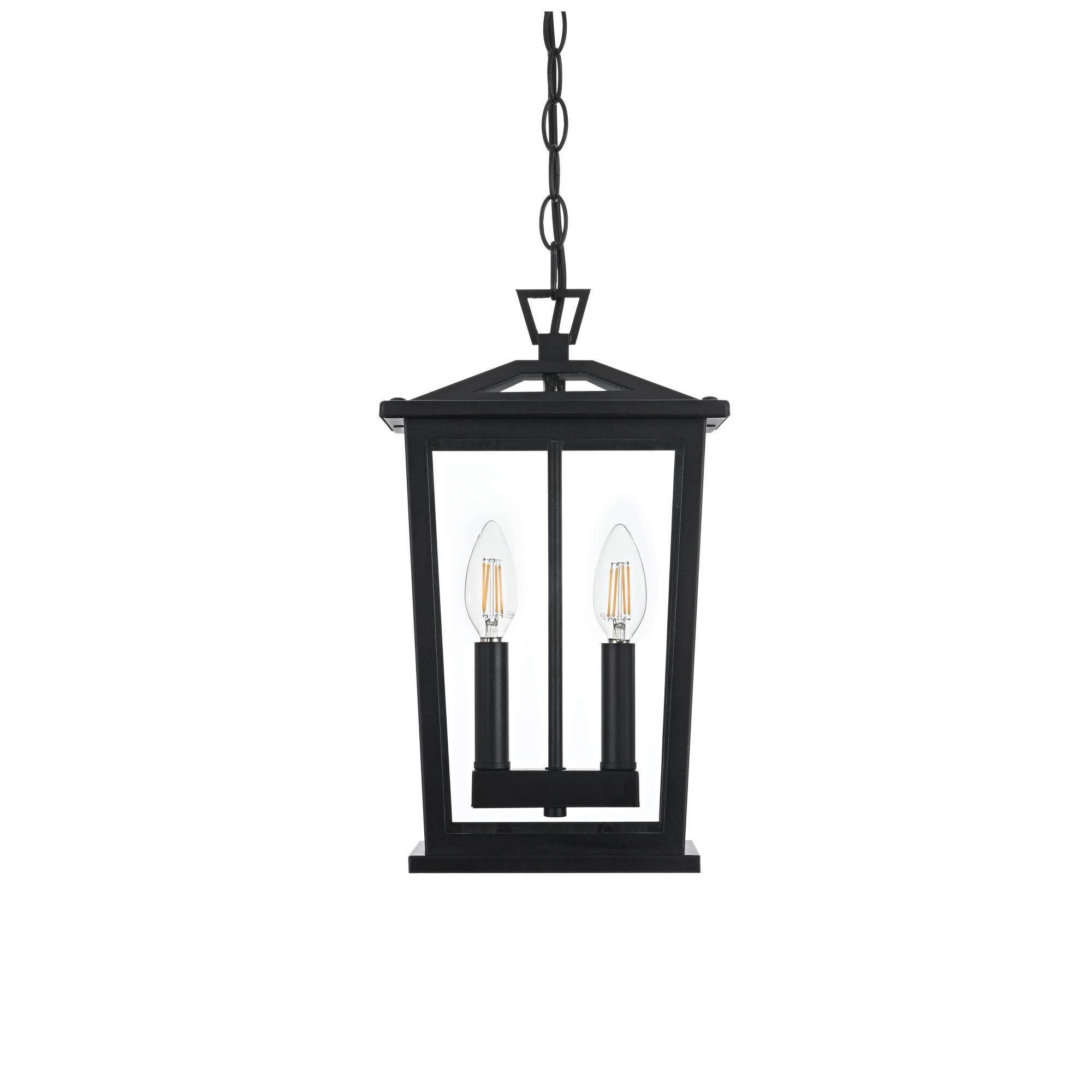 Berks 6 Inch Outdoor Hanging Lantern by Elegant Lighting