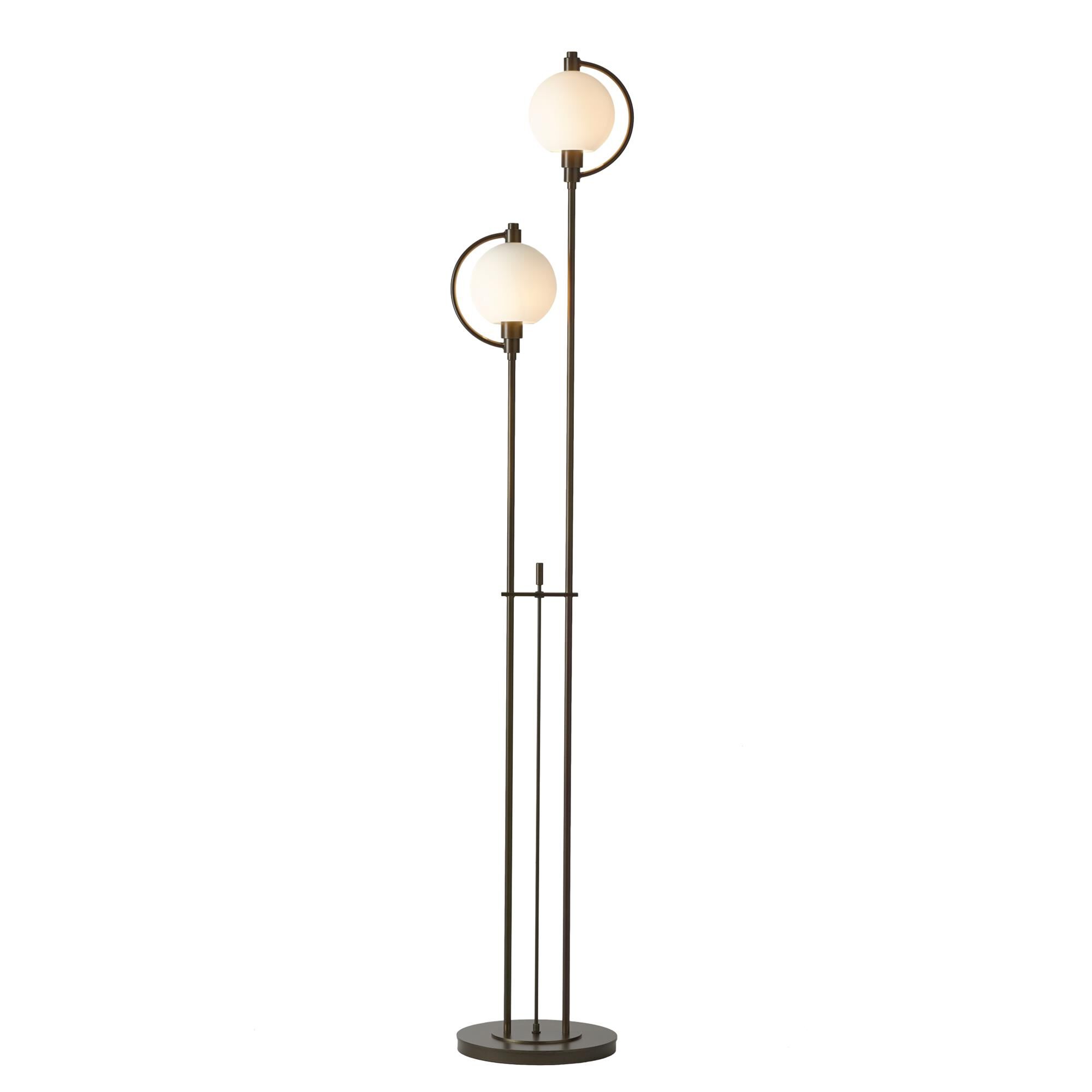 Shown in Bronze finish and Opal  glass