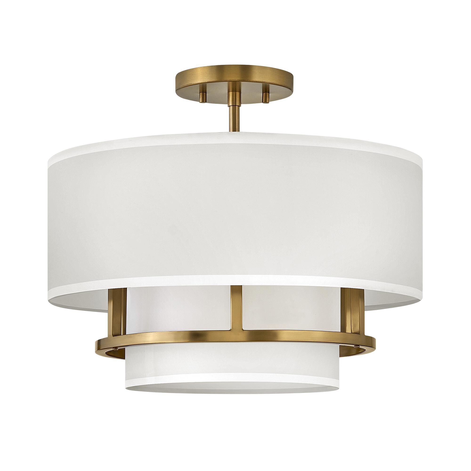 Graham 16 Inch 3 Light Semi Flush Mount,