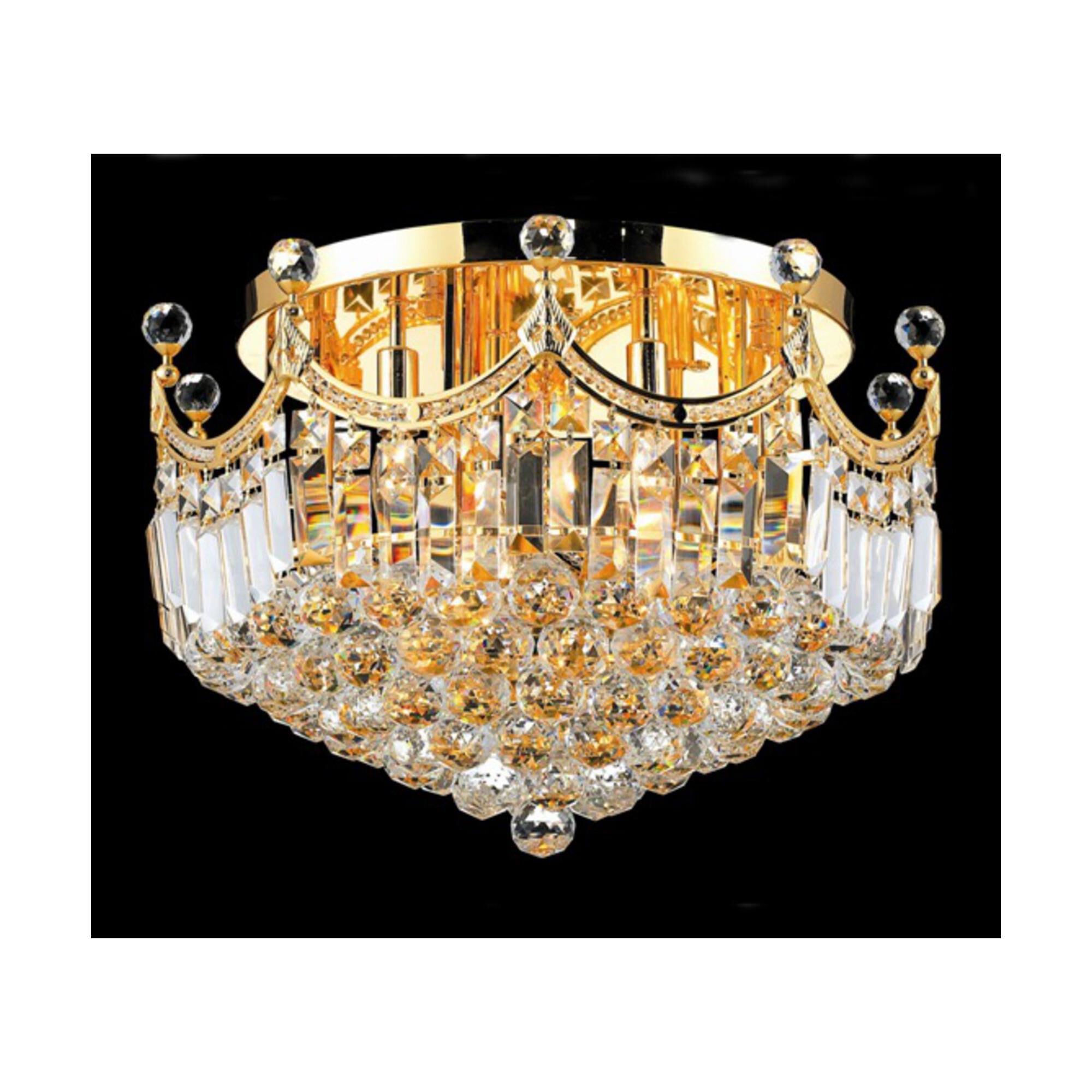 Corona 20 Inch 9 Light Semi Flush Mount by Elegant Lighting