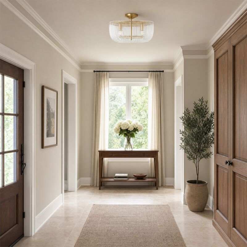 Chapman & Myers Pierce 20 Inch Flush Mount by Visual Comfort Studio Collection