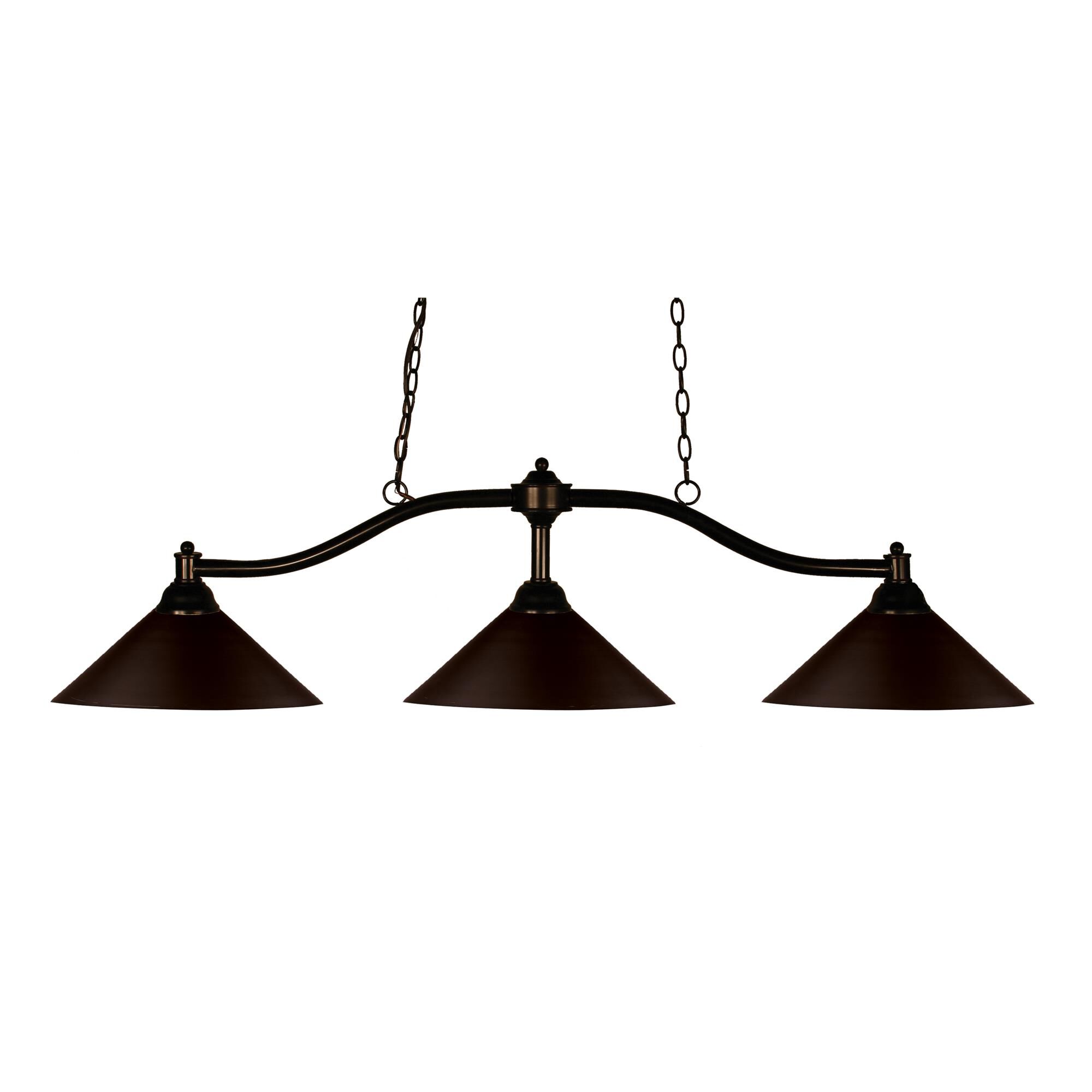 Shown in Bronze finish and Steel glass and Steel shade