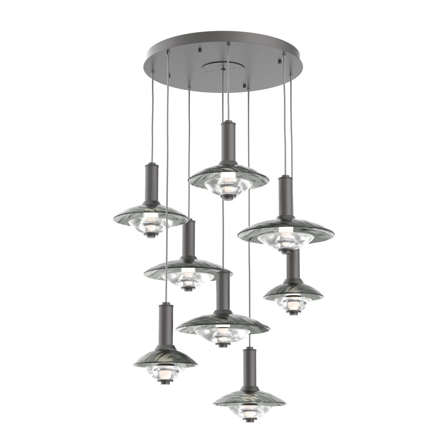 Levi Wilson Cirrus 37 Inch Multi Light Pendant by Hammerton Studio