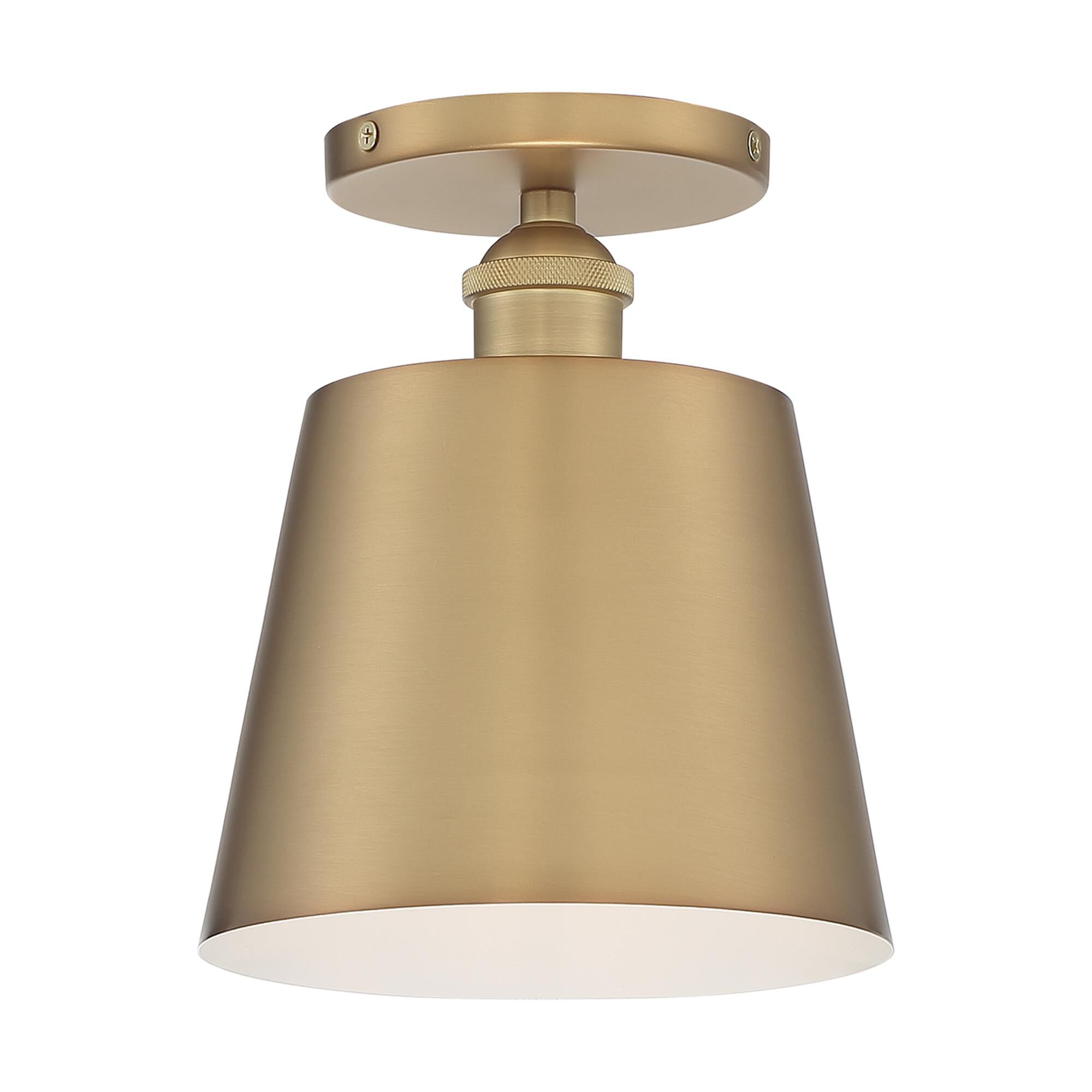Motif 7 Inch 1 Light Semi Flush Mount by Nuvo Lighting