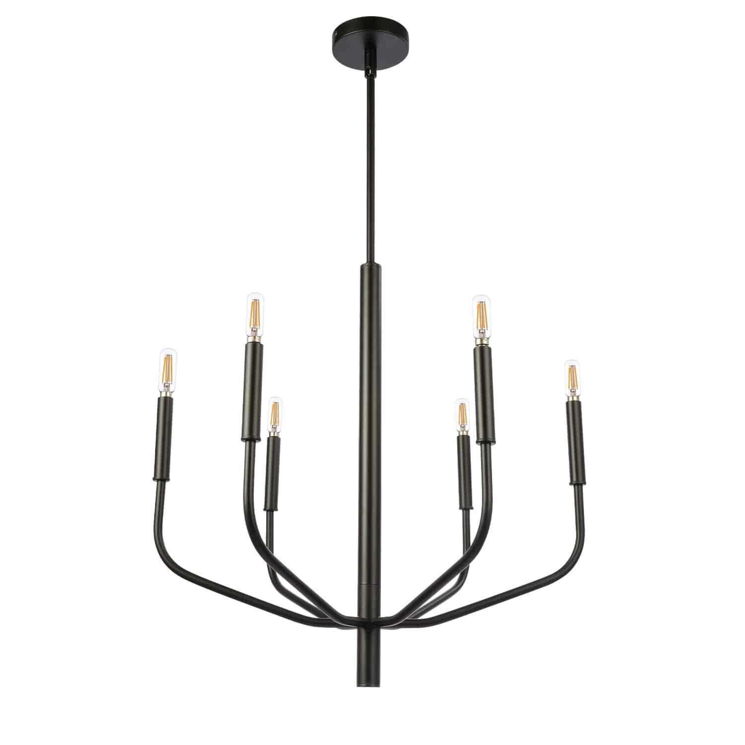 Eleanor 24 Inch 6 Light Chandelier by Dainolite