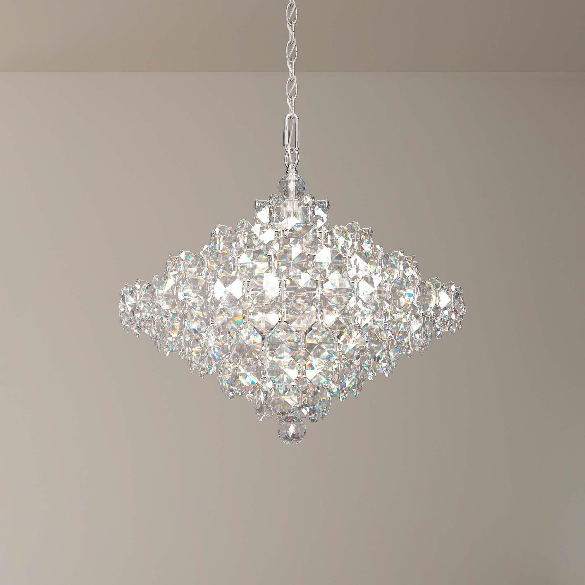 Shown in Polished Stainless Steel finish and Clear Optic crystal