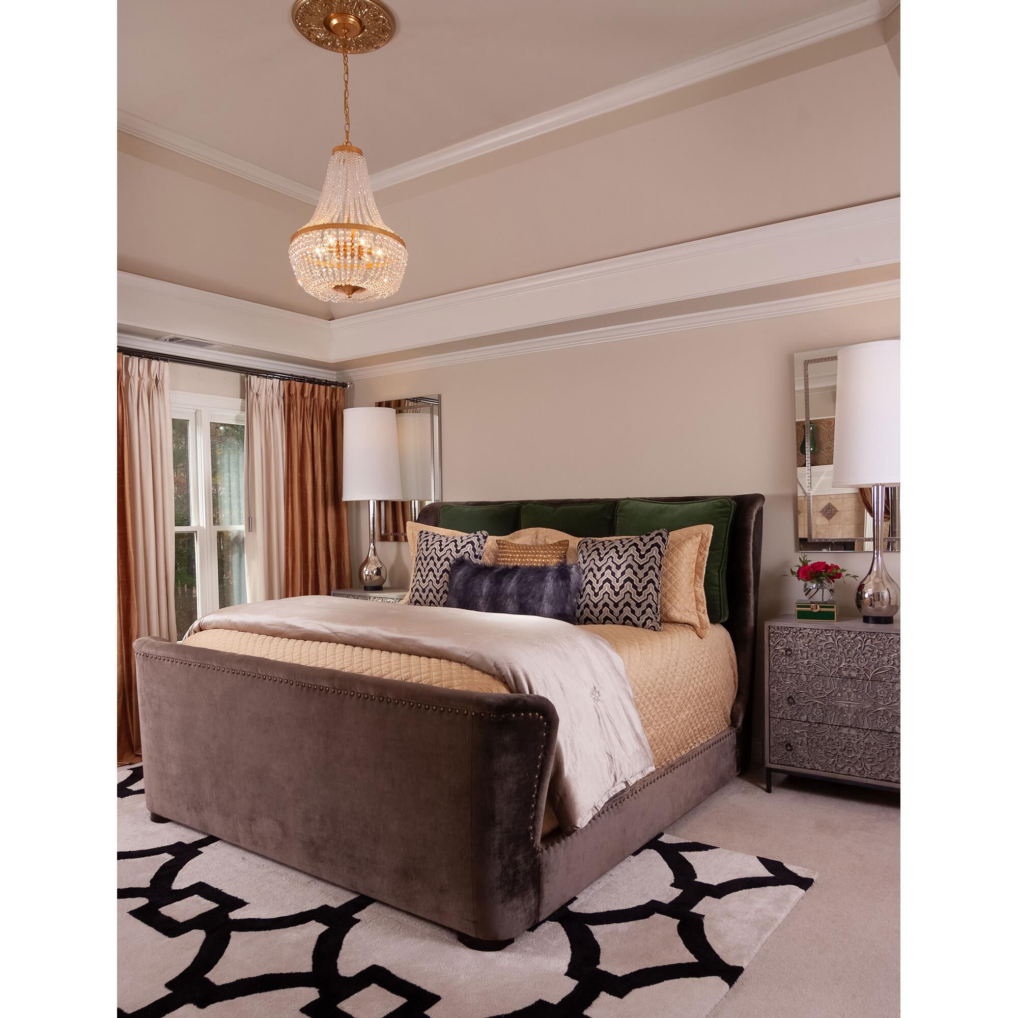 Rylee 18 Inch 6 Light Mini Chandelier by Crystorama