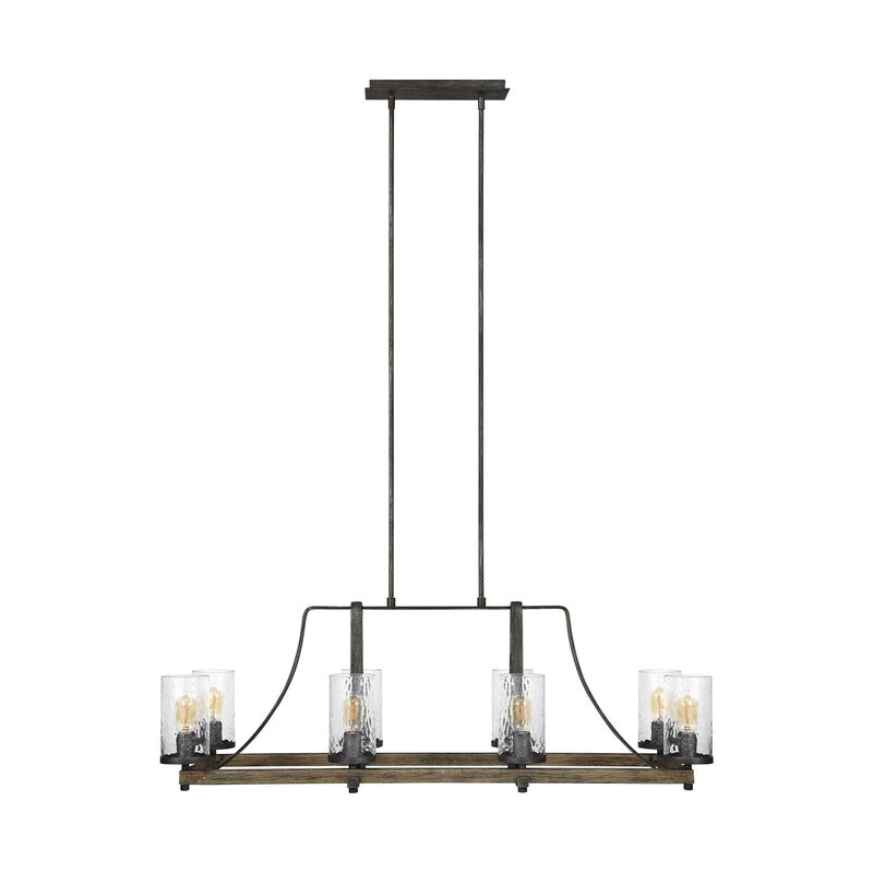 Angelo 46 Inch 8 Light Linear Suspension Light by Visual Comfort Studio Collection