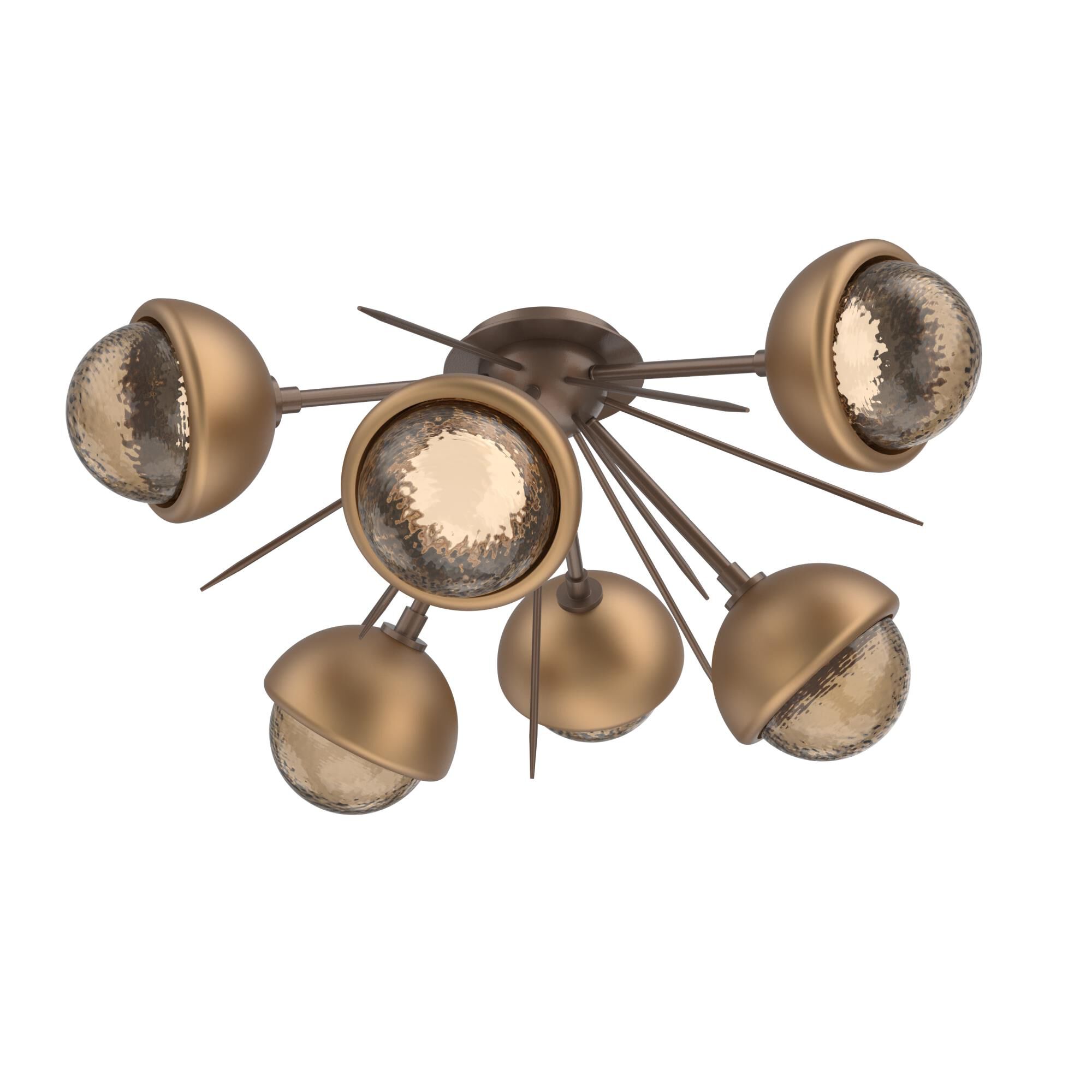 Shown in Burnished Bronze finish and Bronze glass and Novel Brass accent