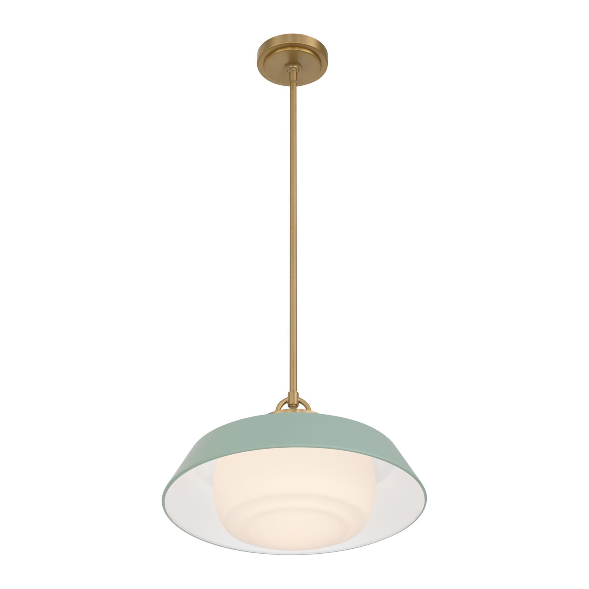 Shown in Vibrant Gold finish and Steel glass and Steel shade