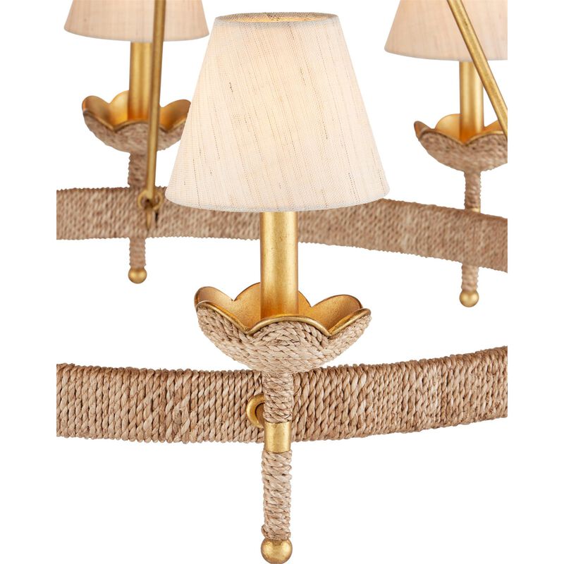 Suzanne Duin Vichy 36 Inch Chandelier by Currey and Company