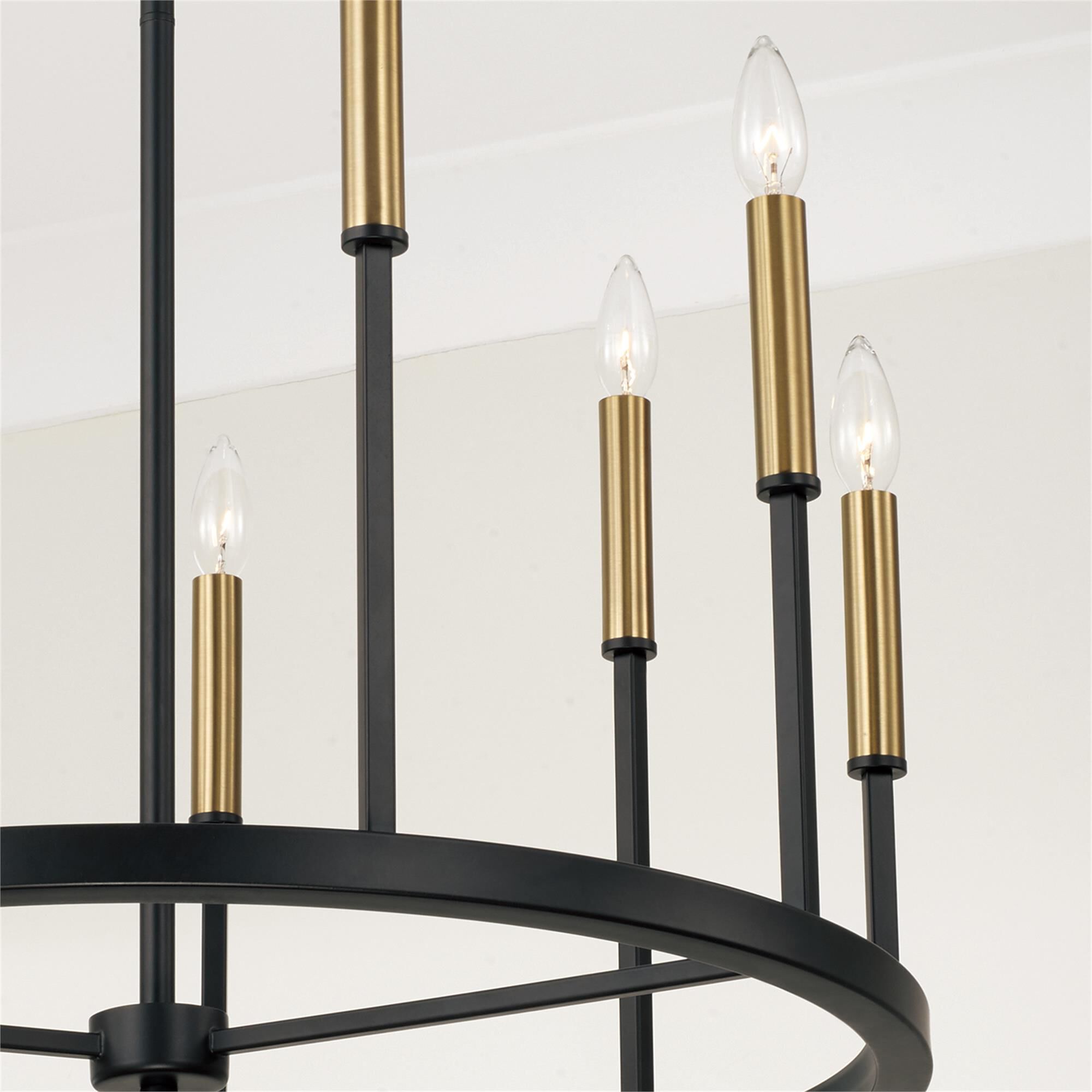 Shown in Espresso And Brass finish