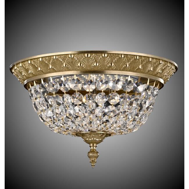 Corinthian 15 Inch Flush Mount by American Brass and Crystal