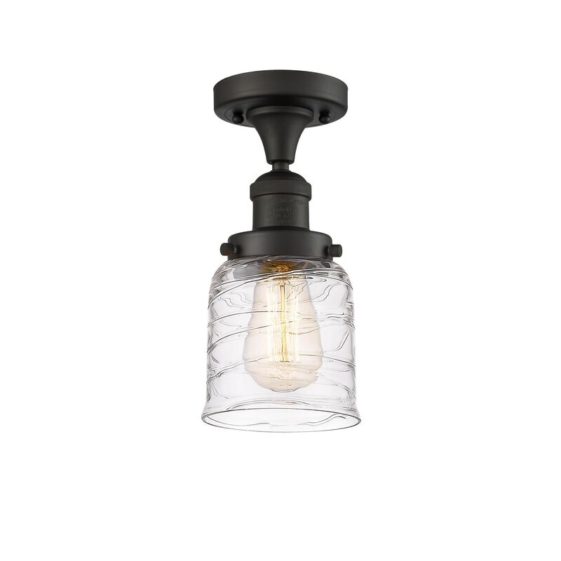 Bruno Marashlian Small Bell 5 Inch 1 Light Semi Flush Mount by Innovations Lighting