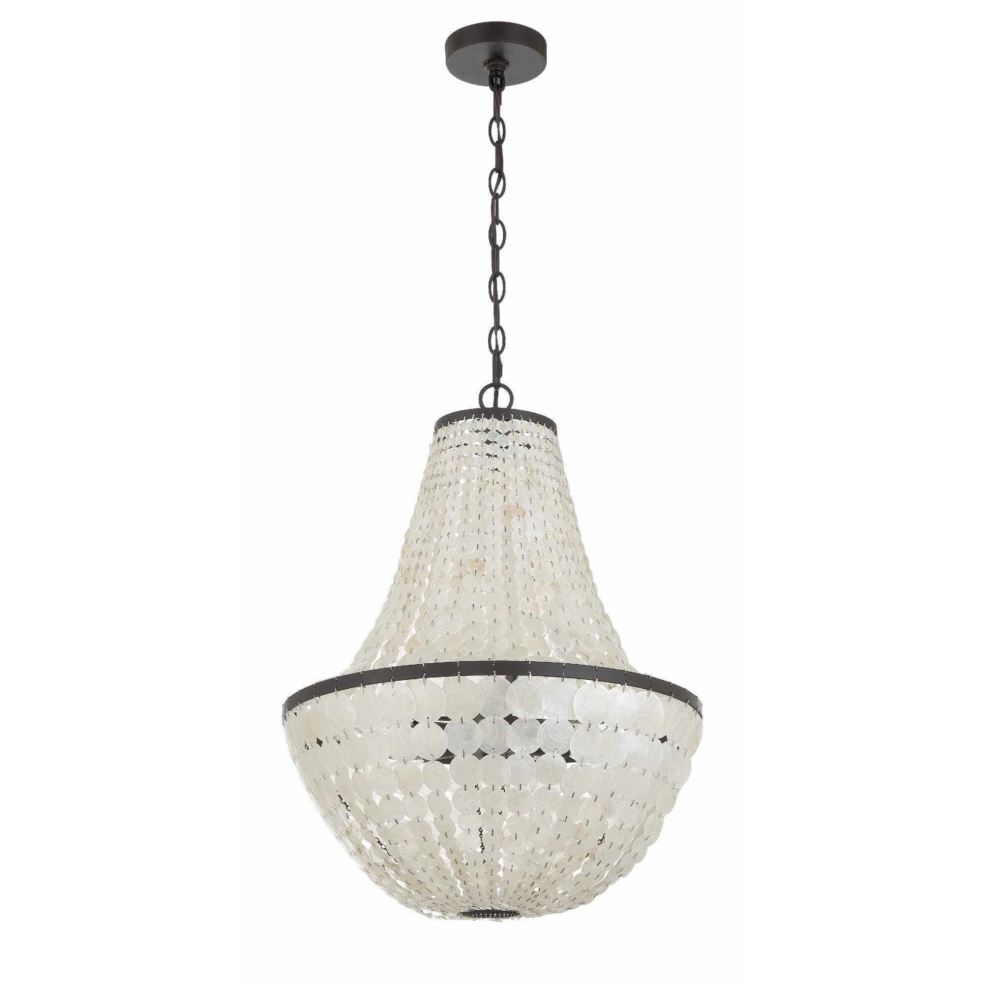 Brielle 18 Inch 6 Light Mini Chandelier by Crystorama