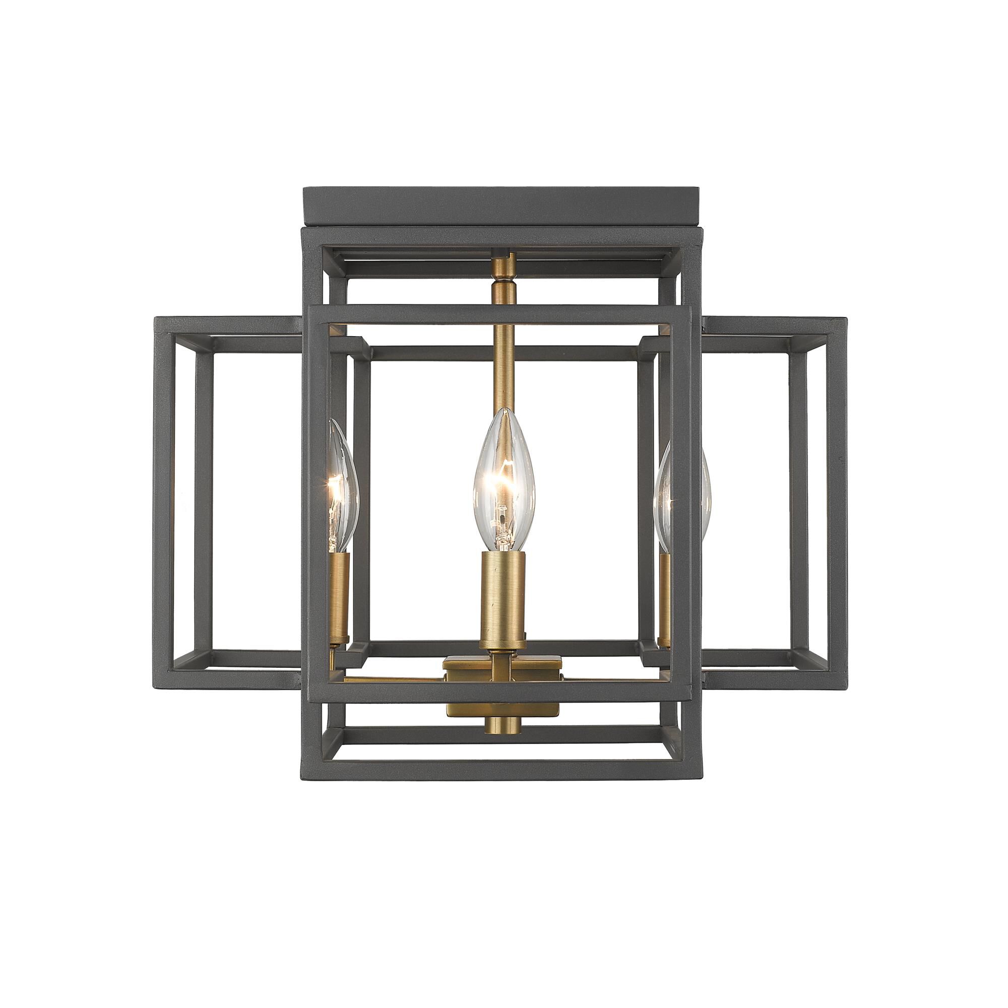 Titania 14 Inch 4 Light Flush Mount by Z-Lite