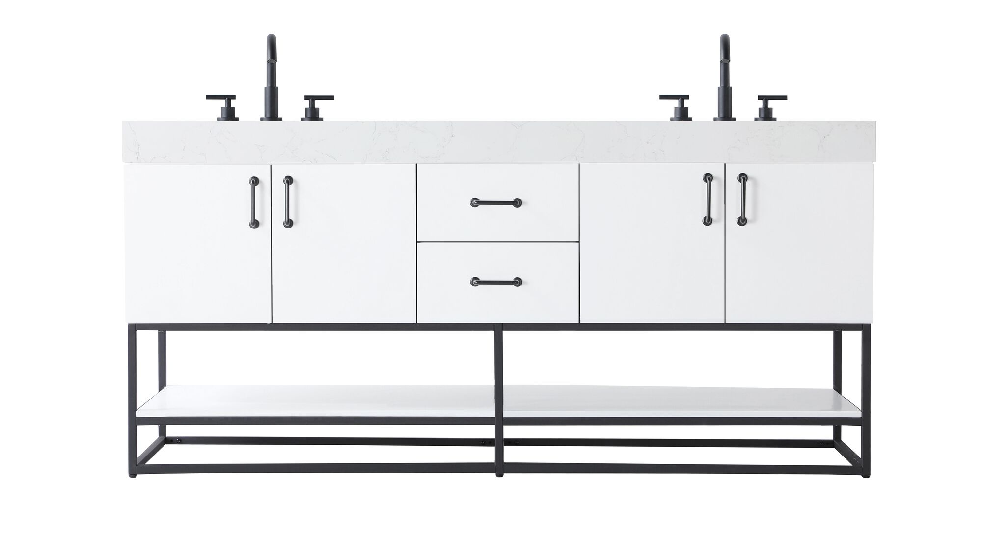 Shown in White finish