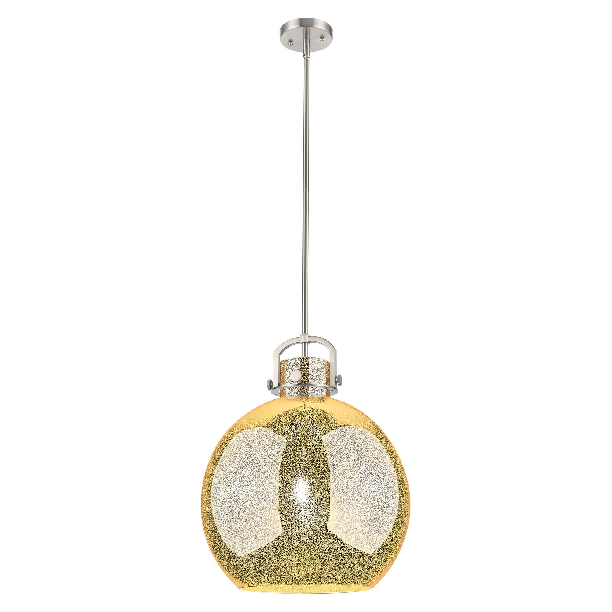 Shown in Satin Nickel finish and Mercury shade