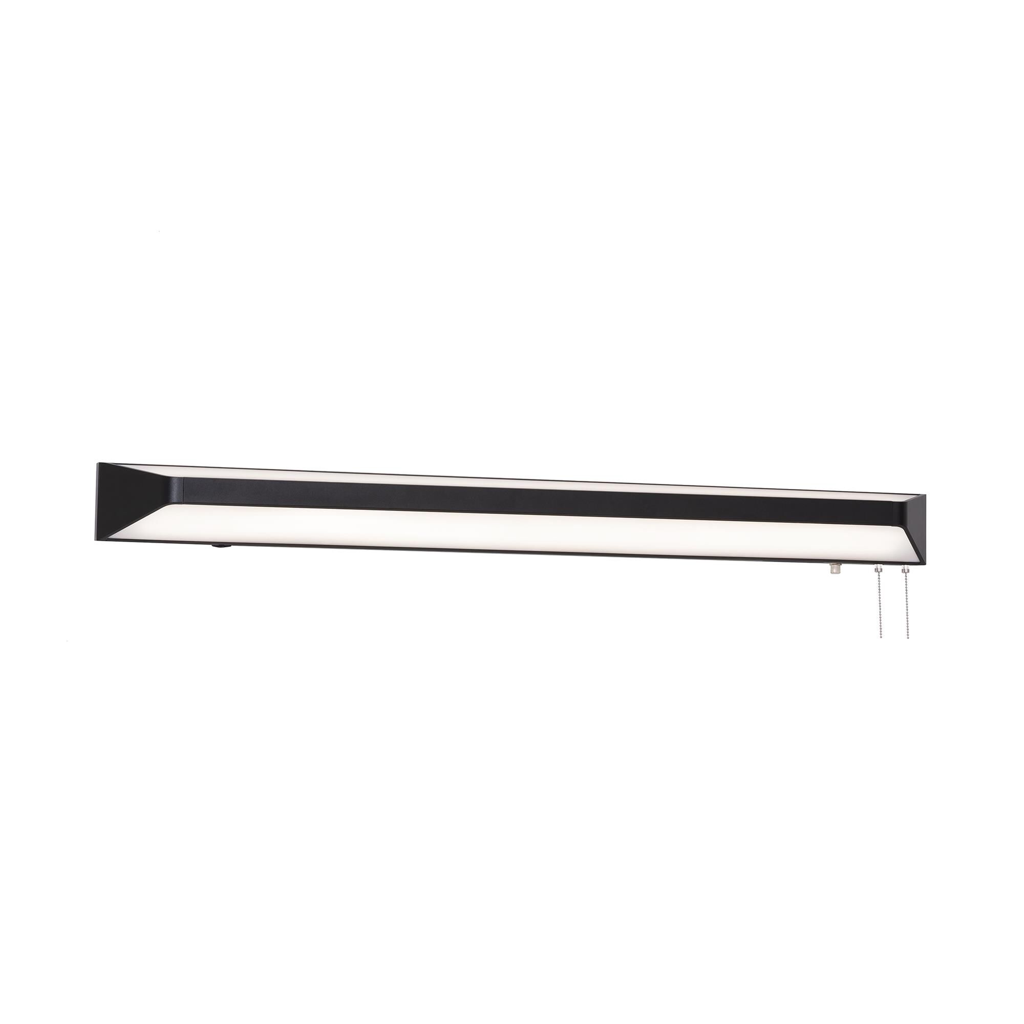 Shown in Black finish and White Acrylic shade