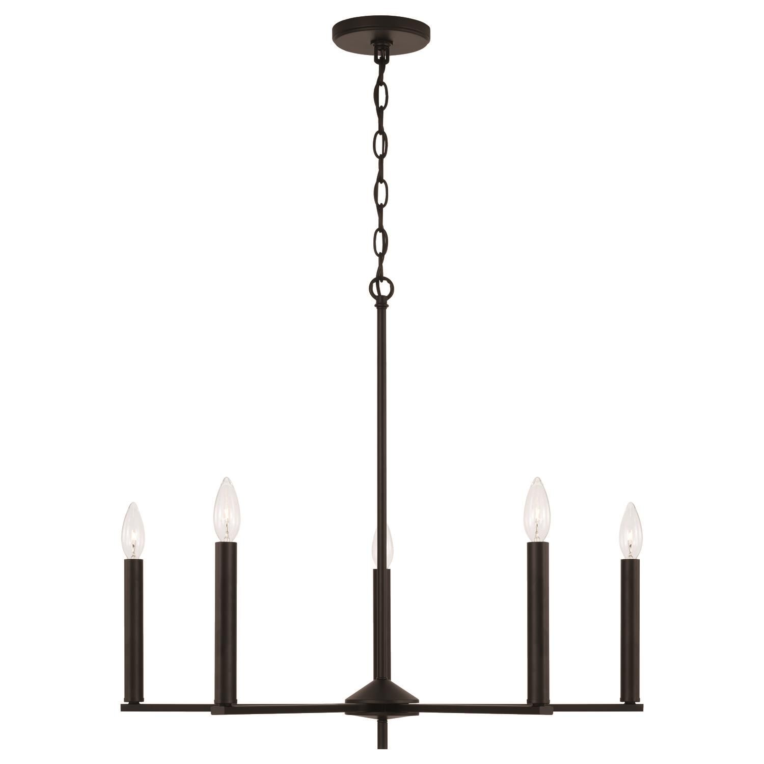 Portman 27 Inch 5 Light Chandelier by Homeplace by Capital Lighting Fixture Company
