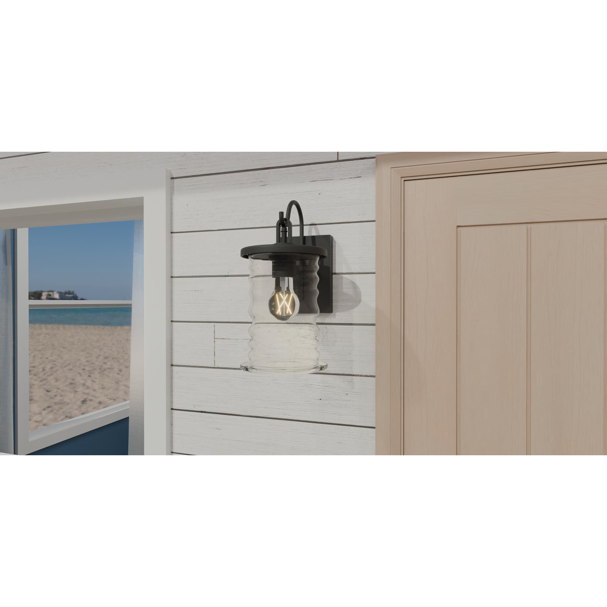 Noland 6.5 Inch 1 Light Outdoor Wall Light by Quoizel