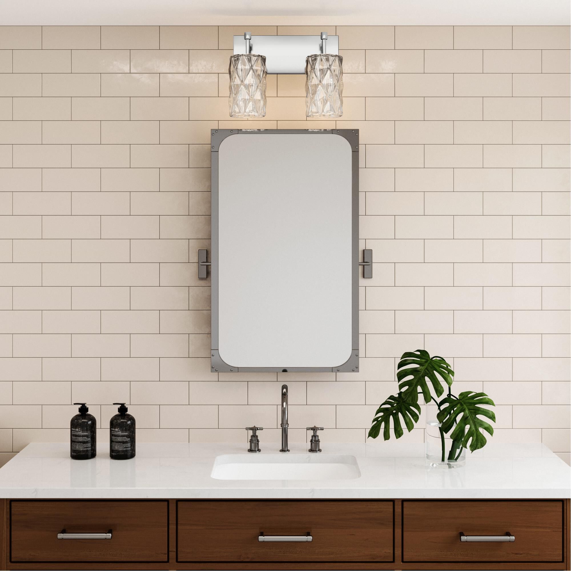 Forma de Crystal 14 Inch 2 Light Bath Vanity Light by ELK Home