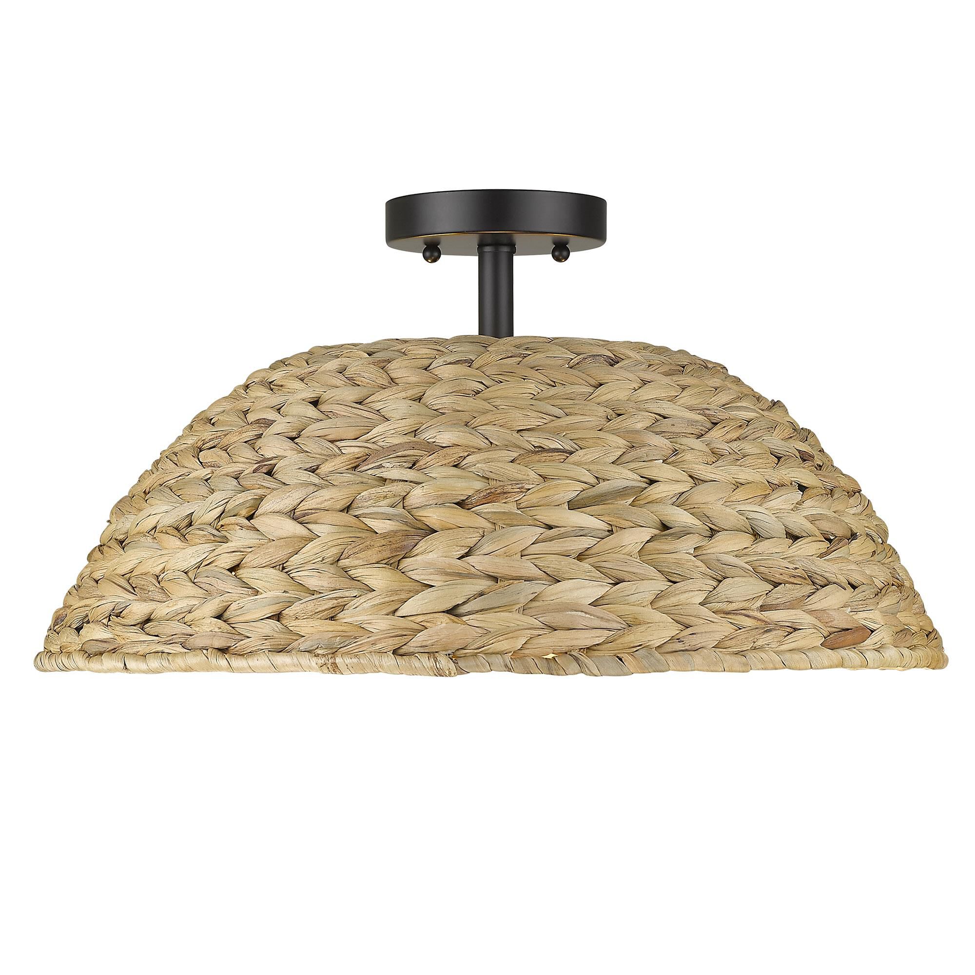 Rue 10 Inch Semi Flush Mount by Golden Lighting