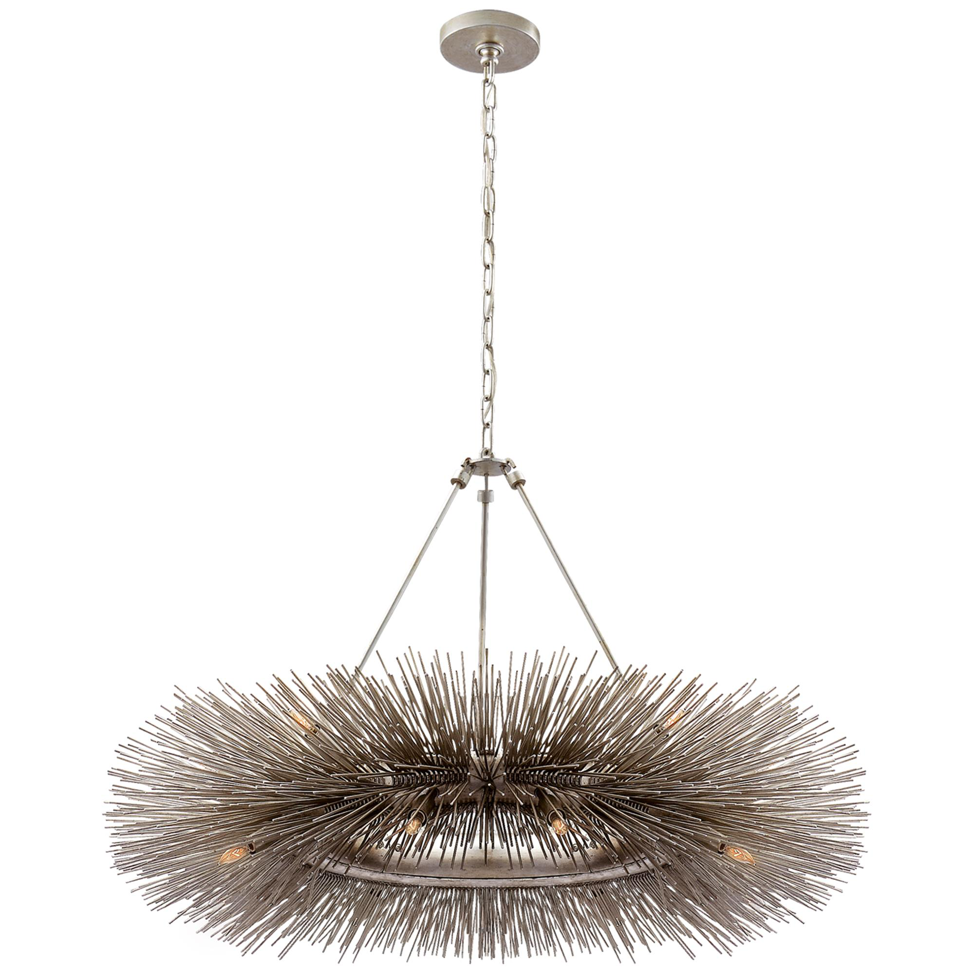 Shown in Burnished Silver Leaf finish