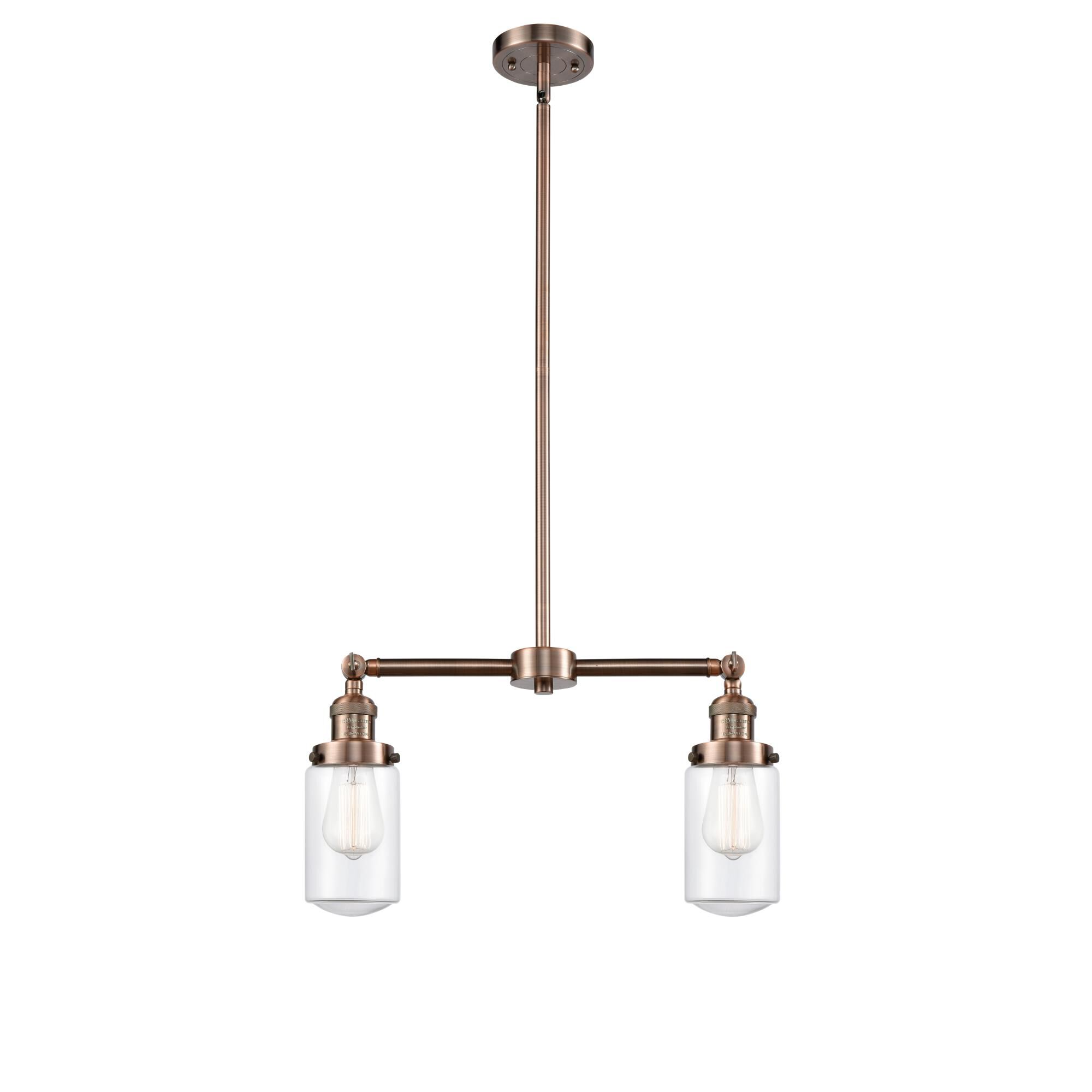 Shown in Antique Copper finish and Schoolhouse glass and Glass shade