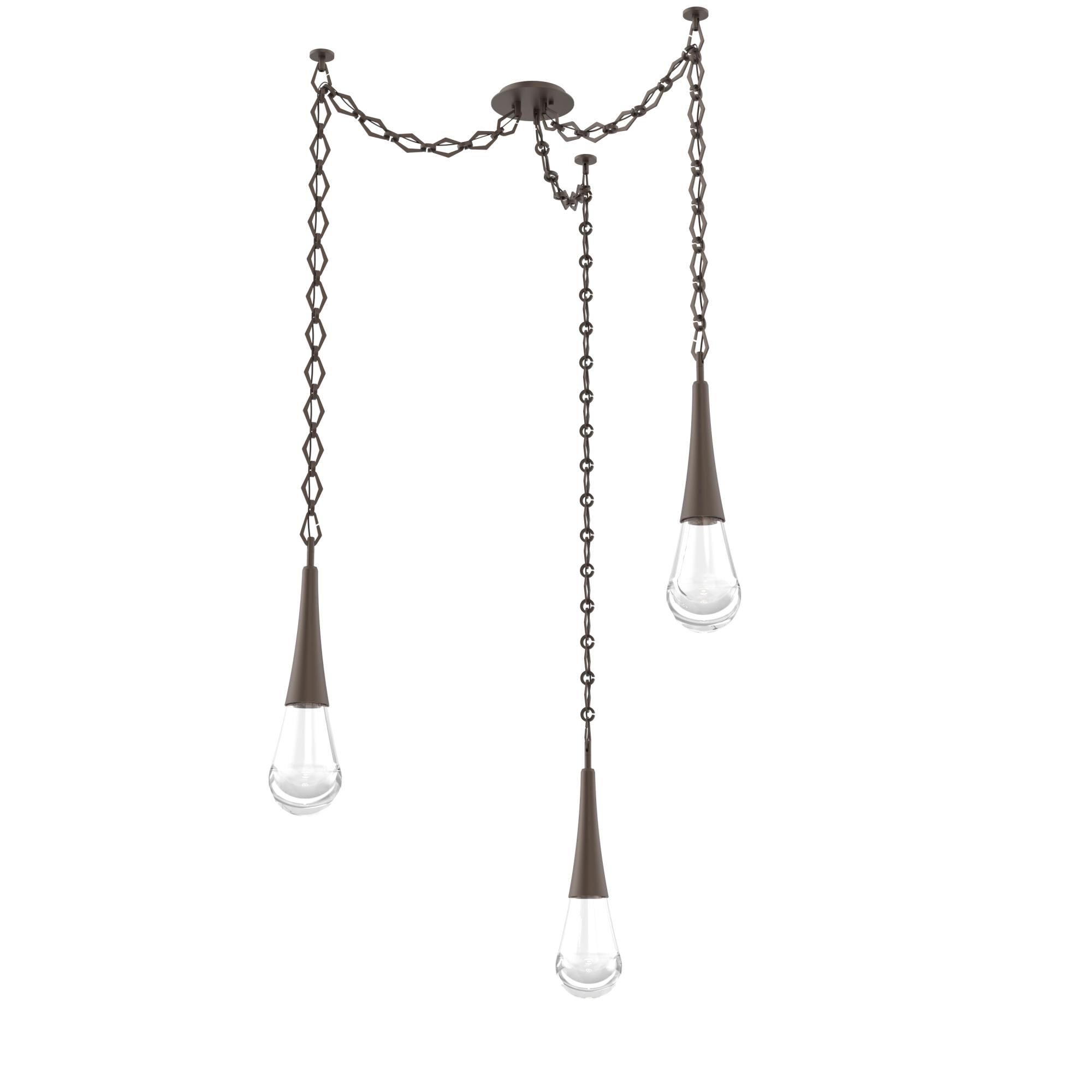 Levi Wilson Raindrop 14 Inch Multi Pendant Light by Hammerton Studio