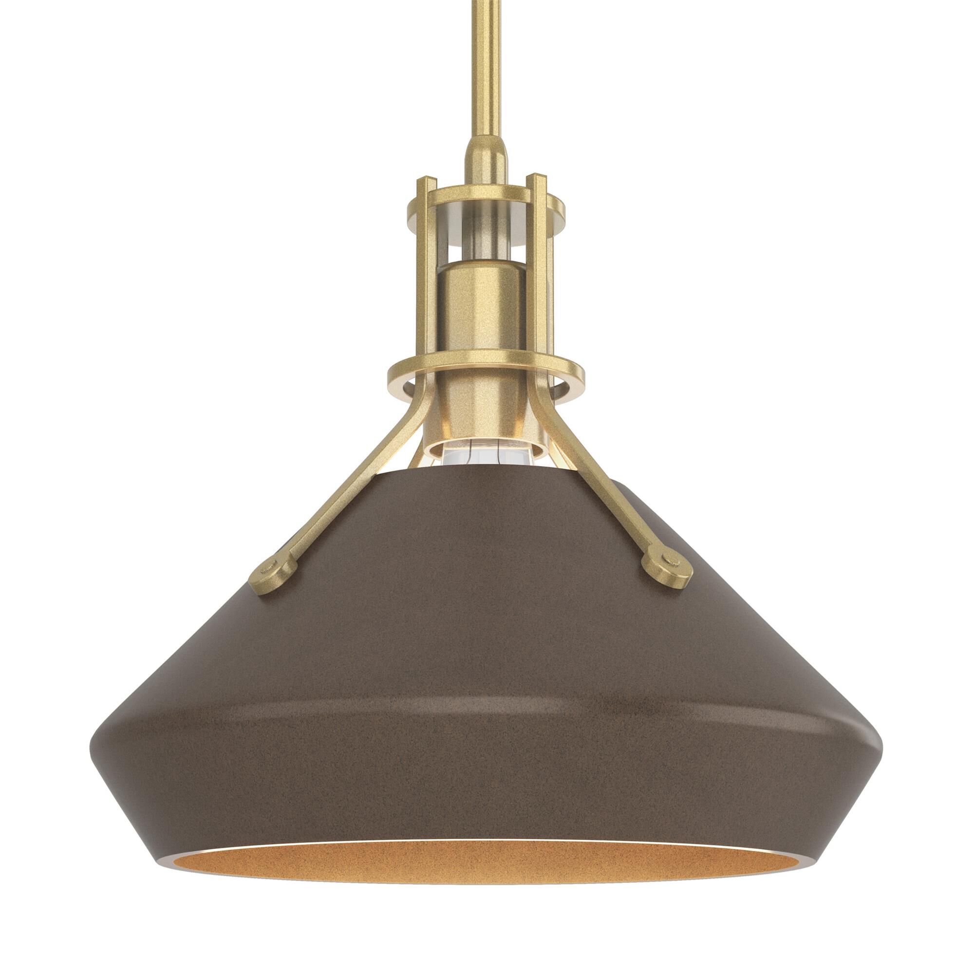 Shown in Modern Brass finish and Bronze  accent