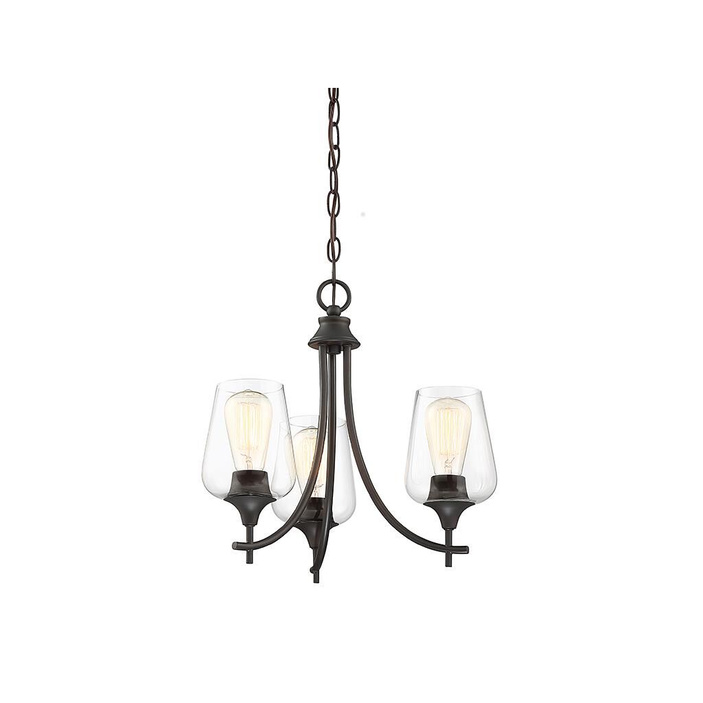 Shown in English Bronze finish and Clear  glass