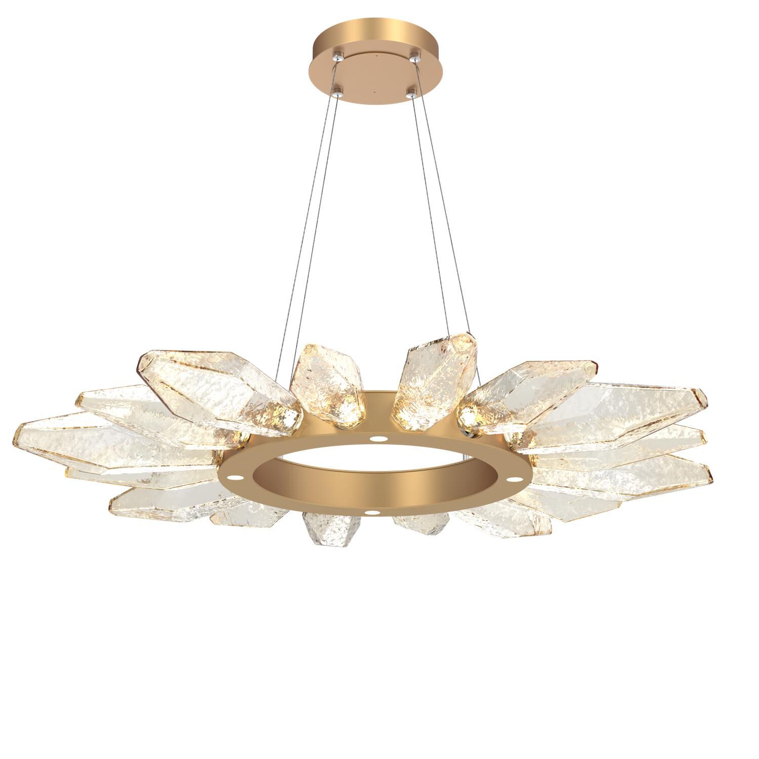 Rock Crystal 41 Inch 20 Light LED Chandelier by Hammerton Studio