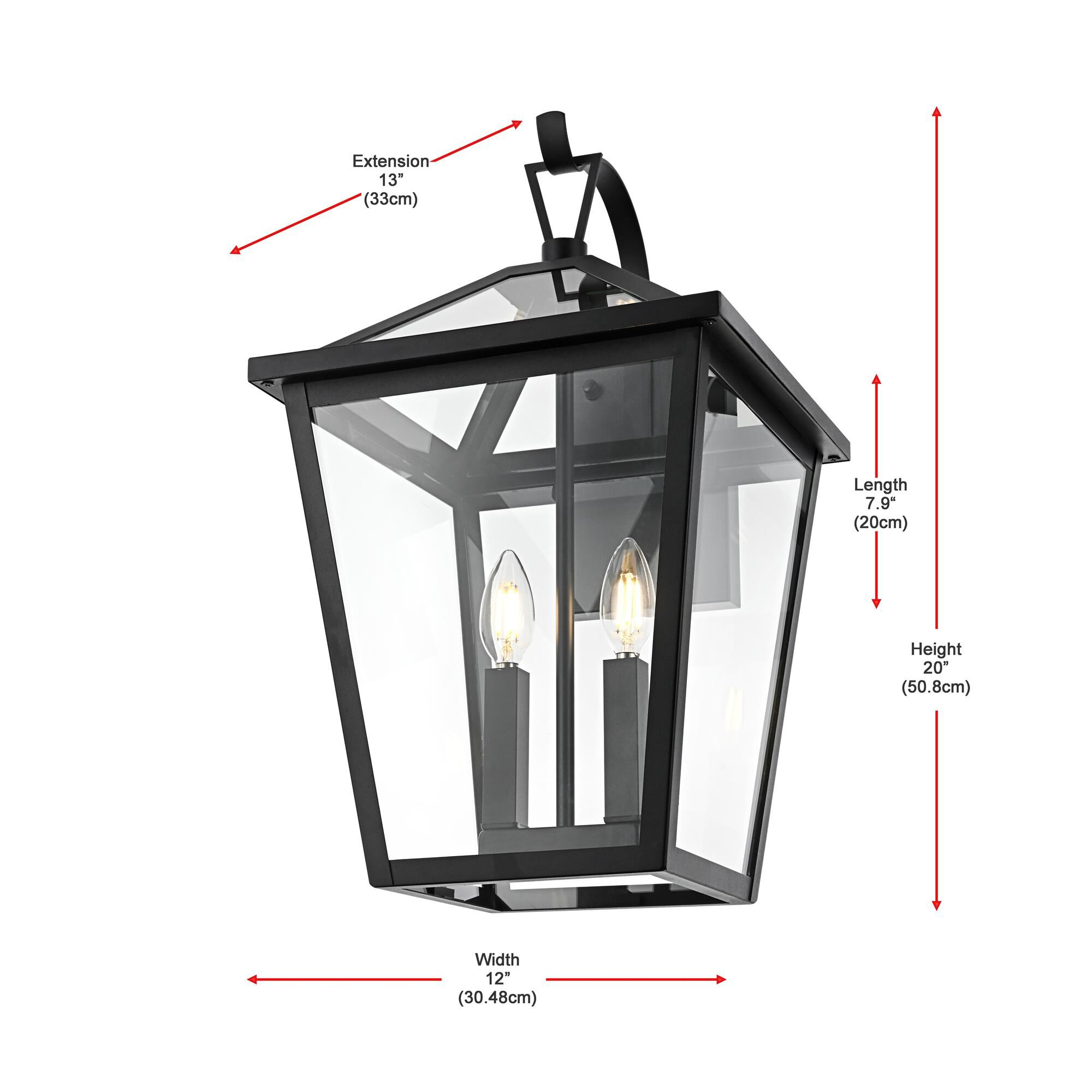 Frankford 12 Inch Outdoor Wall Light by Elegant Lighting