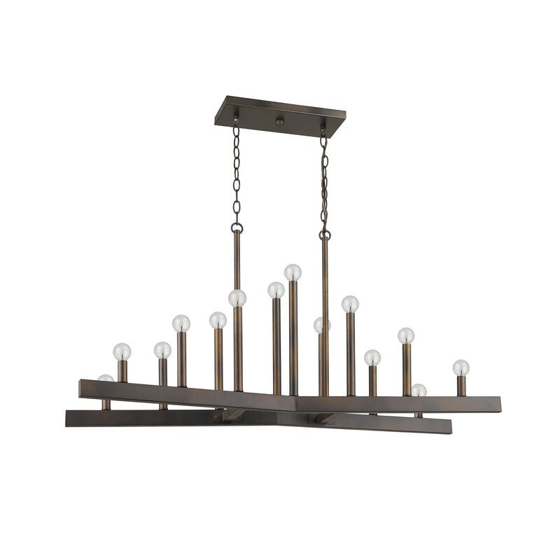Fallon 42 Inch 14 Light Linear Suspension Light by Acclaim Lighting