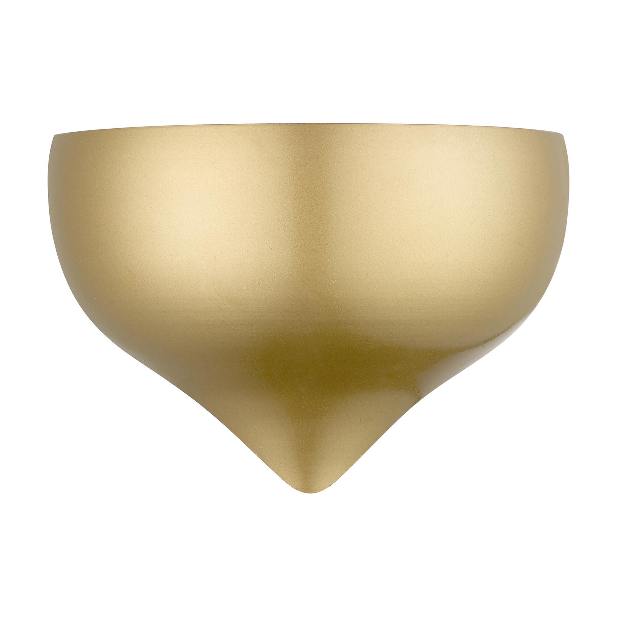 Shown in Soft Gold finish and Soft Gold with Shiny White shade