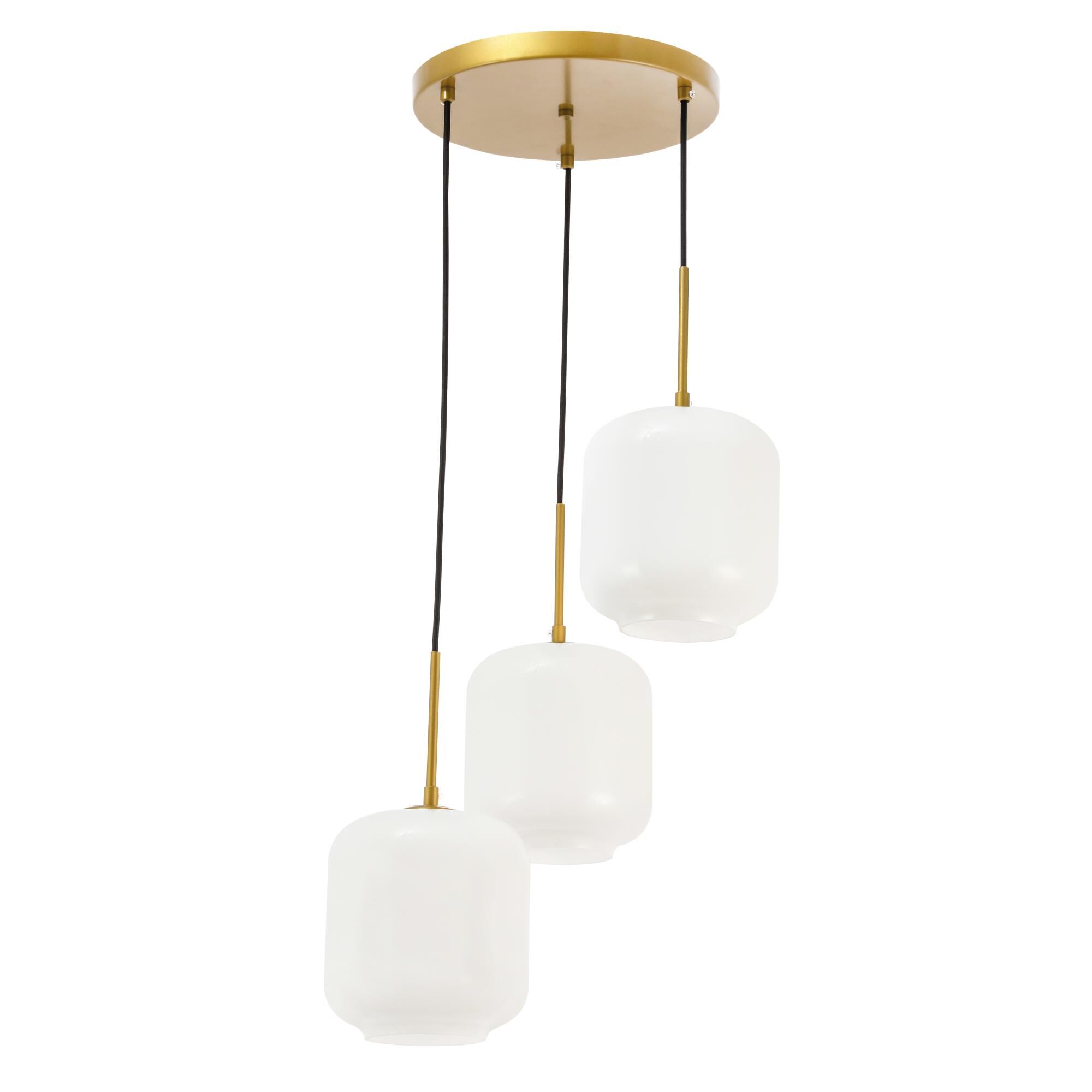 Collier 17 Inch 3 Light Multi Light Pendant by Elegant Lighting